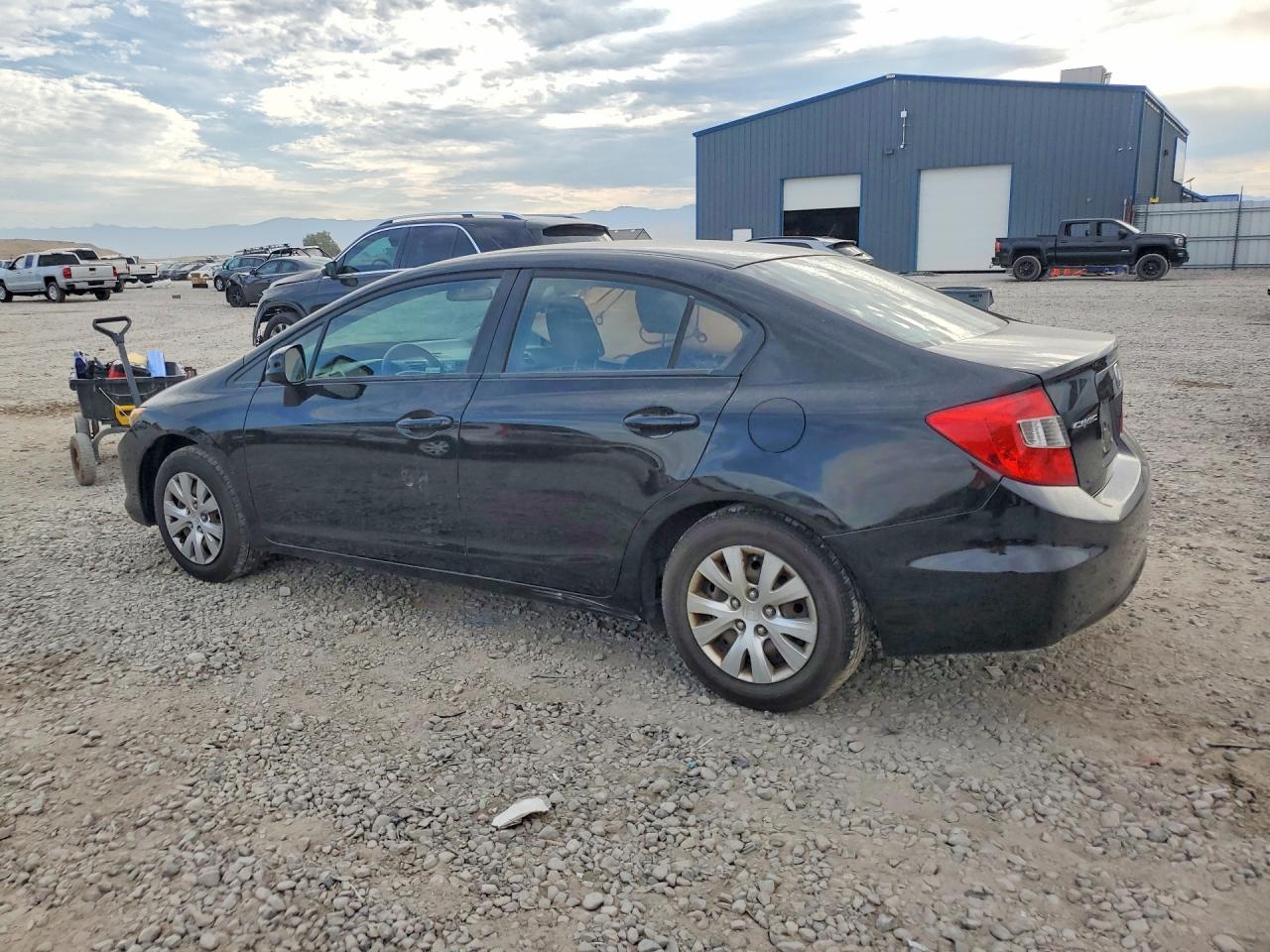 2012 Honda Civic Lx Black vin: 2HGFB2F5XCH327977