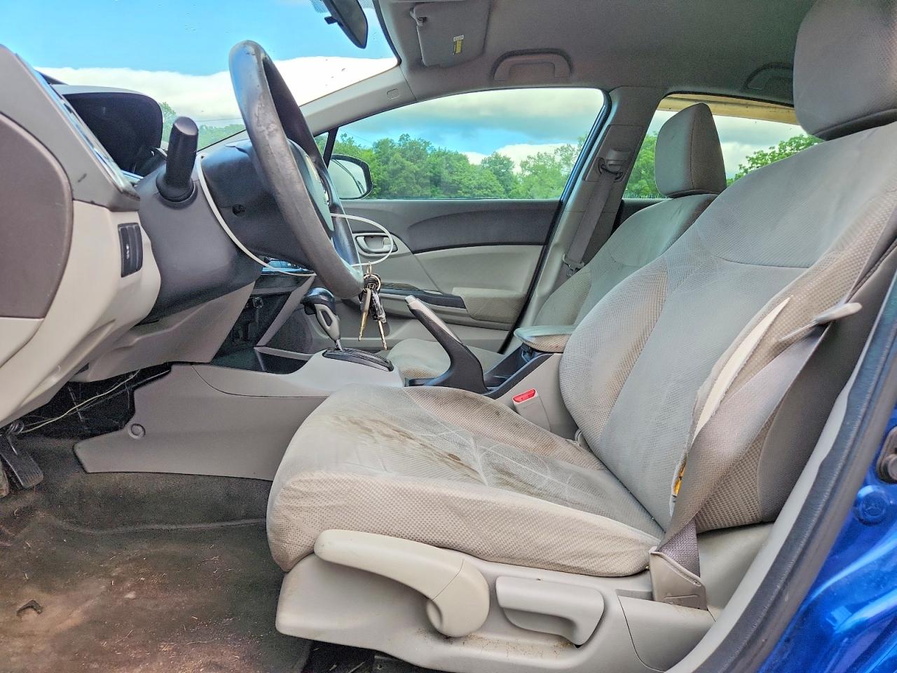 2012 Honda Civic Lx Blue vin: 2HGFB2F5XCH506374