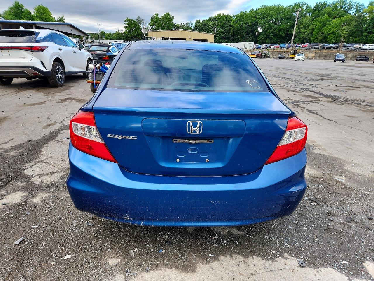 2012 Honda Civic Lx Blue vin: 2HGFB2F5XCH506374