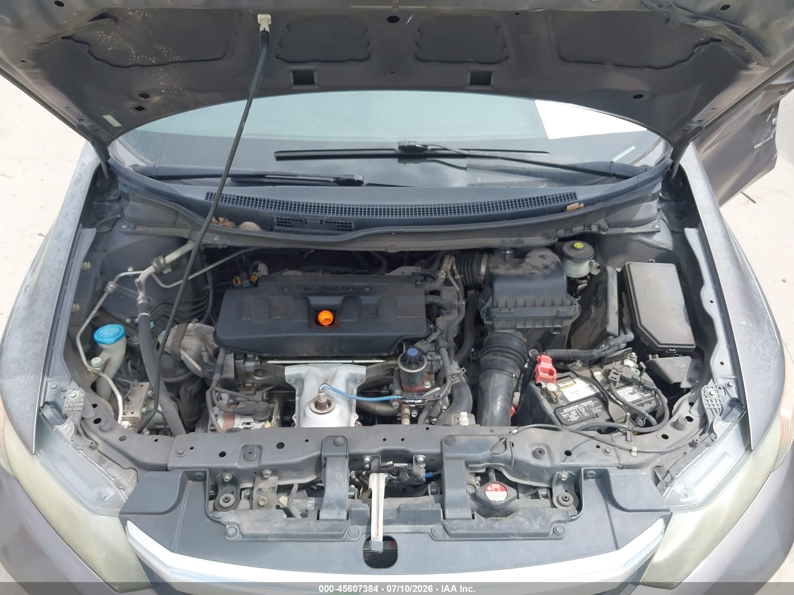 2012 Honda Civic Lx Brown vin: 2HGFB2F5XCH524566