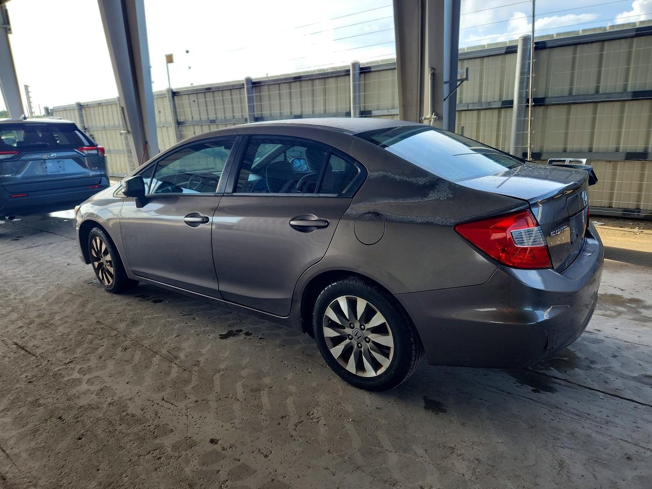2012 Honda Civic Lx Gray vin: 2HGFB2F5XCH529489