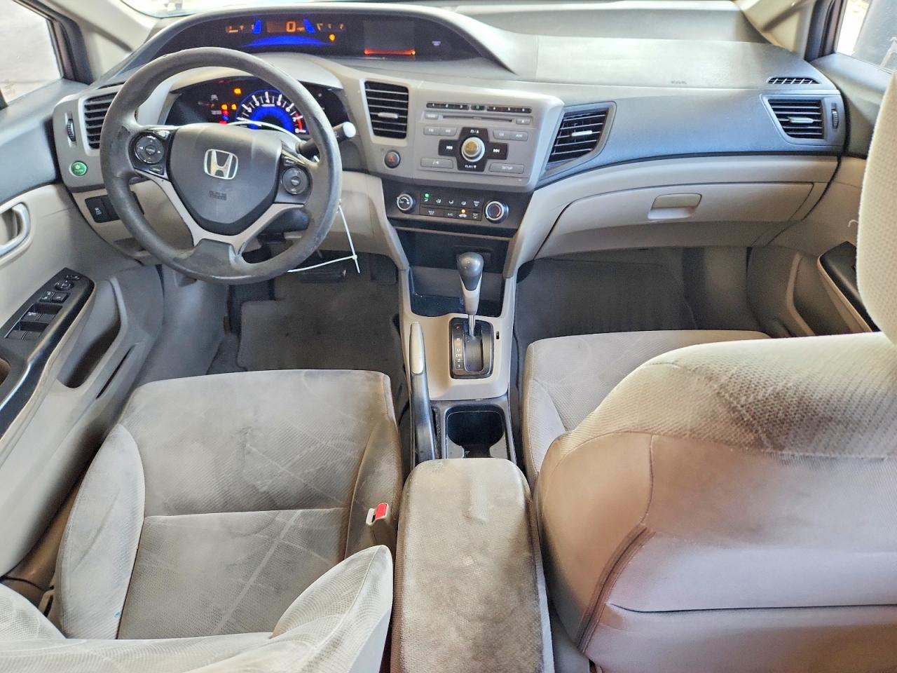 2012 Honda Civic Lx Gray vin: 2HGFB2F5XCH529489