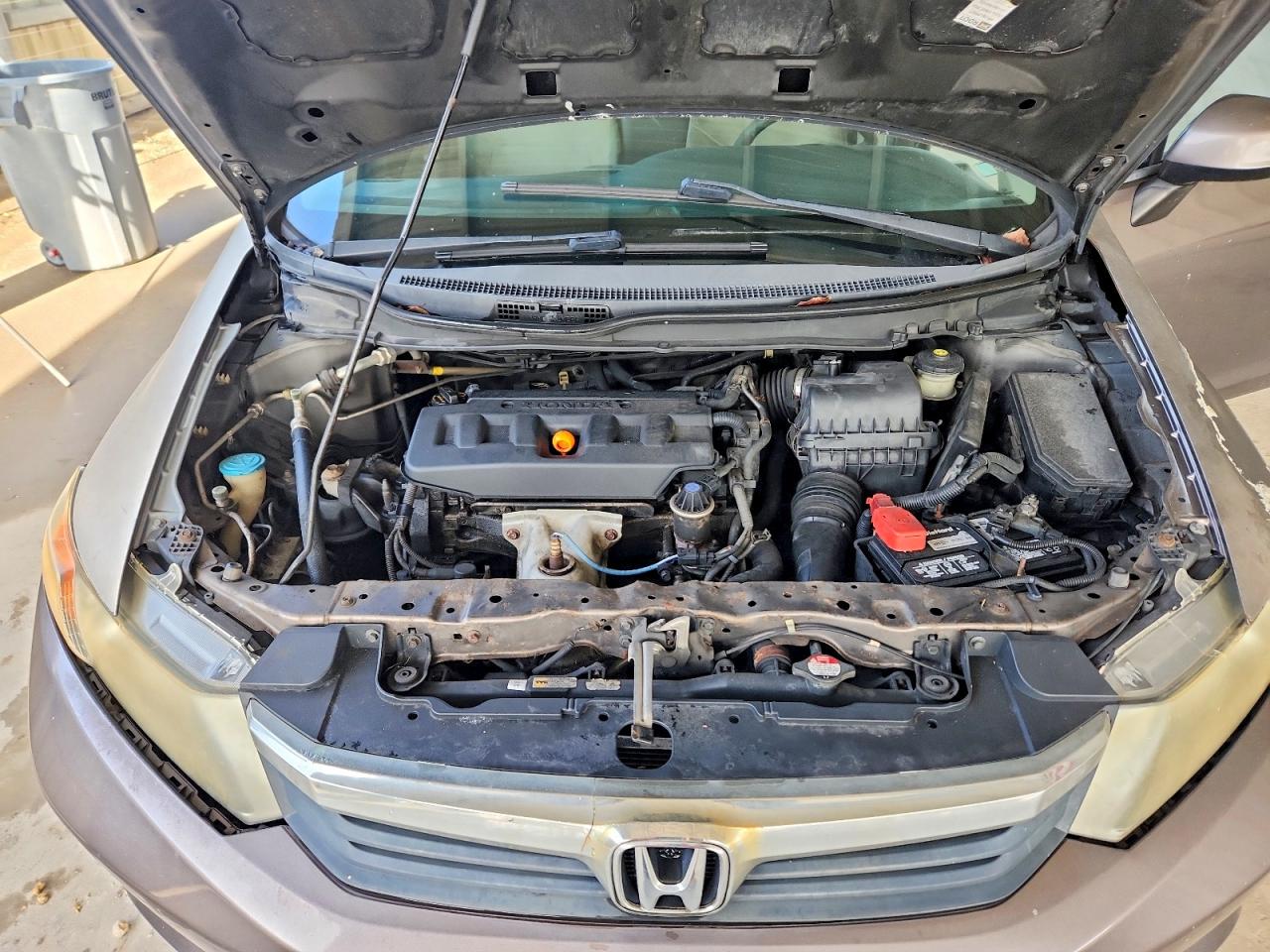 2012 Honda Civic Lx Gray vin: 2HGFB2F5XCH529489