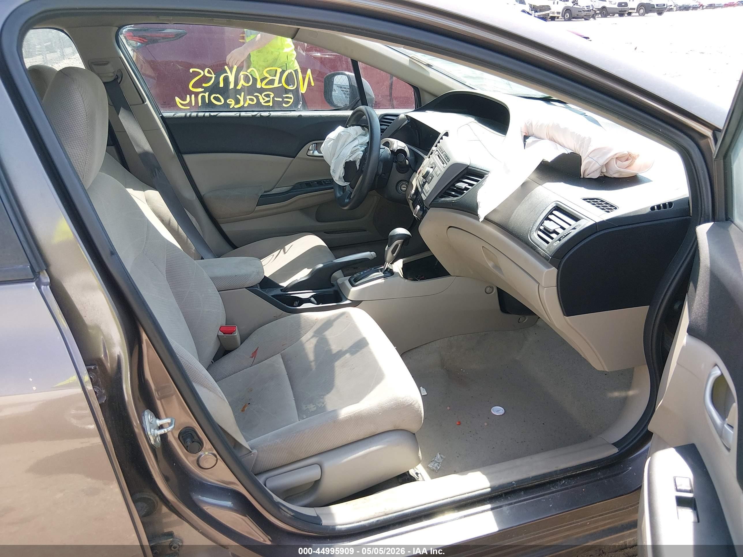 2012 Honda Civic Lx Gray vin: 2HGFB2F5XCH537978
