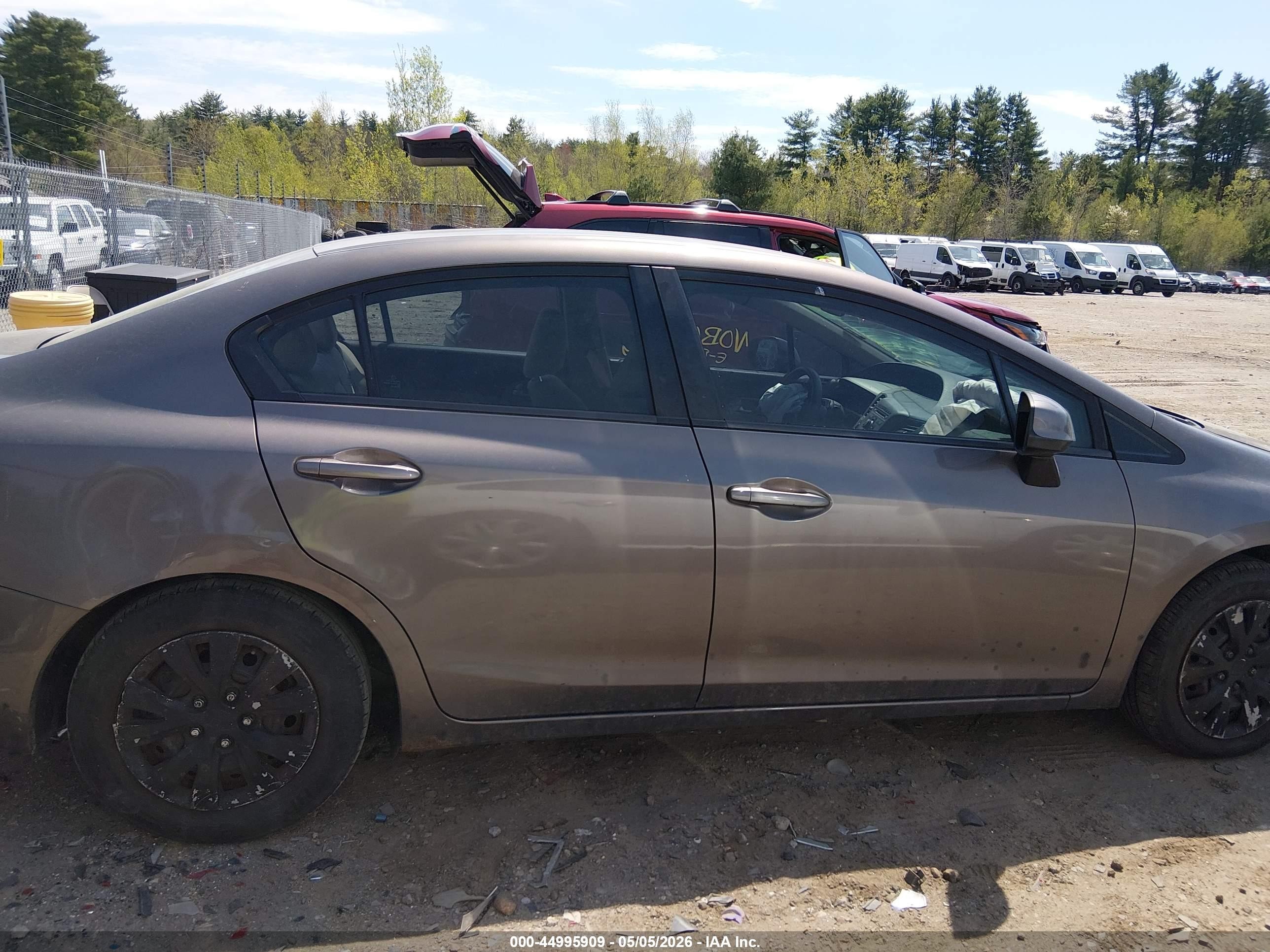 2012 Honda Civic Lx Gray vin: 2HGFB2F5XCH537978