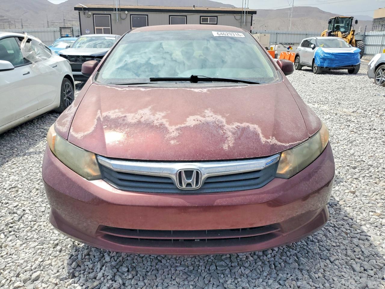 2012 Honda Civic Lx Burgundy vin: 2HGFB2F5XCH540833