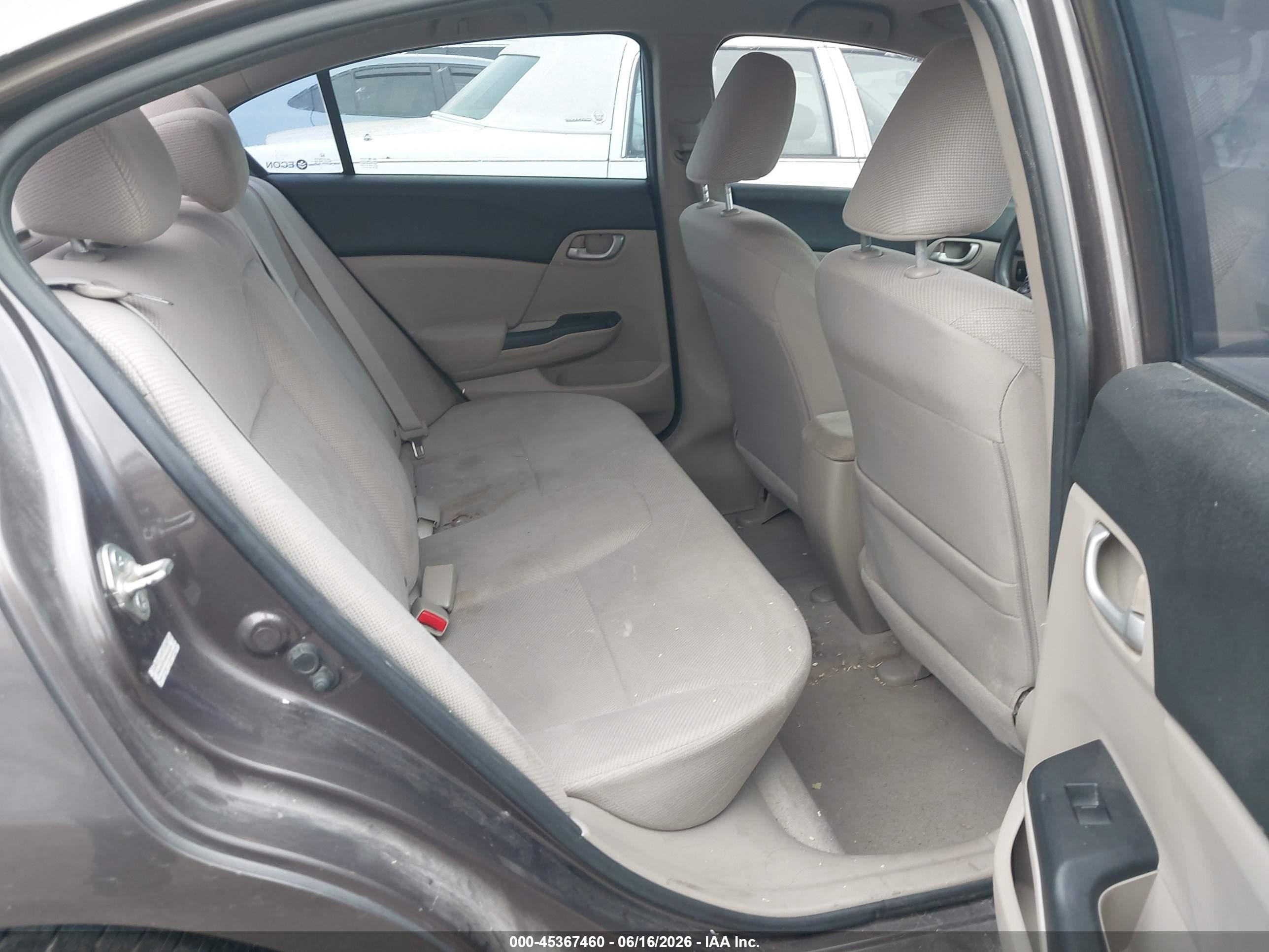 2012 Honda Civic Lx Серый vin: 2HGFB2F5XCH541674