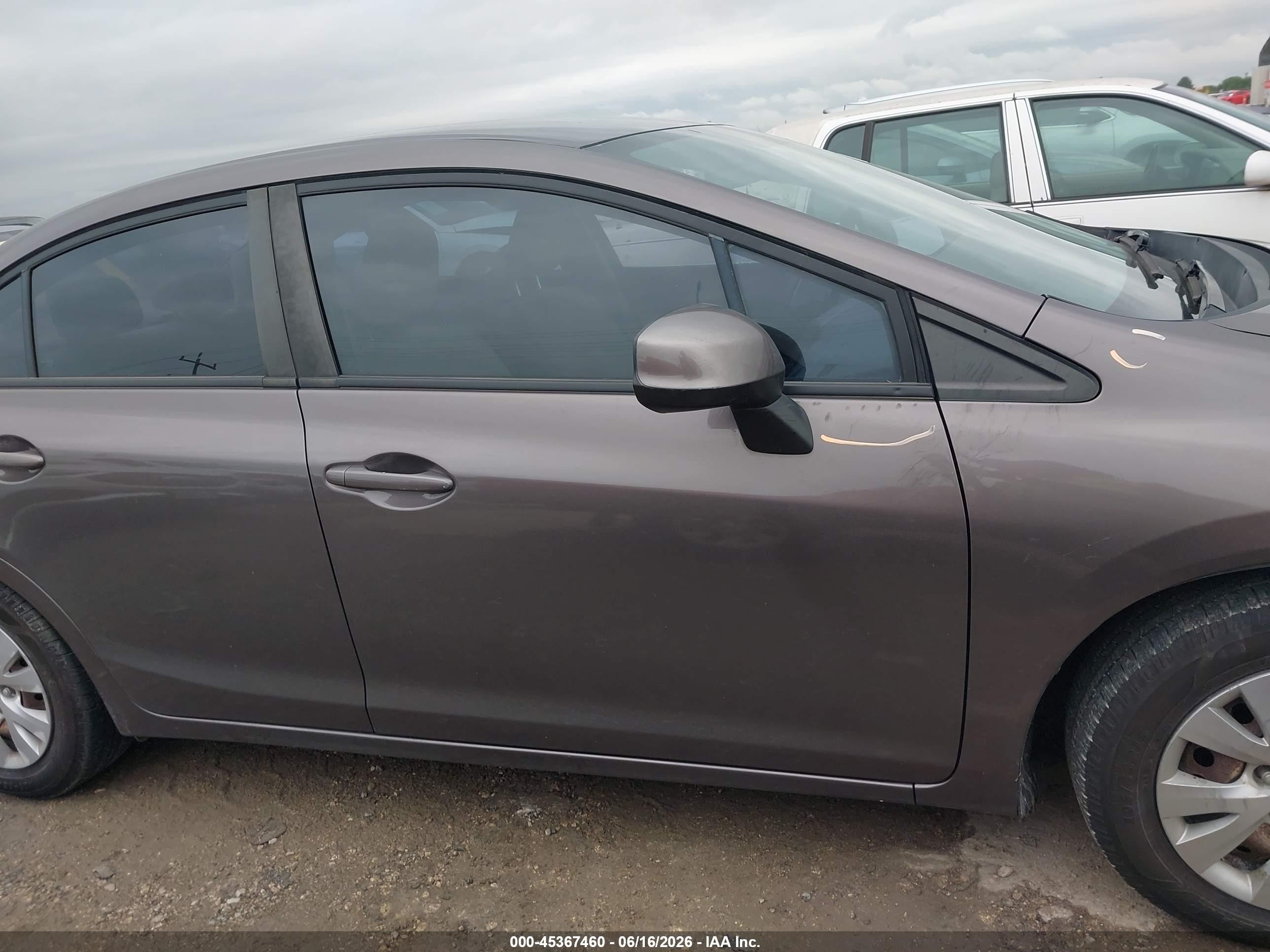 2012 Honda Civic Lx Серый vin: 2HGFB2F5XCH541674