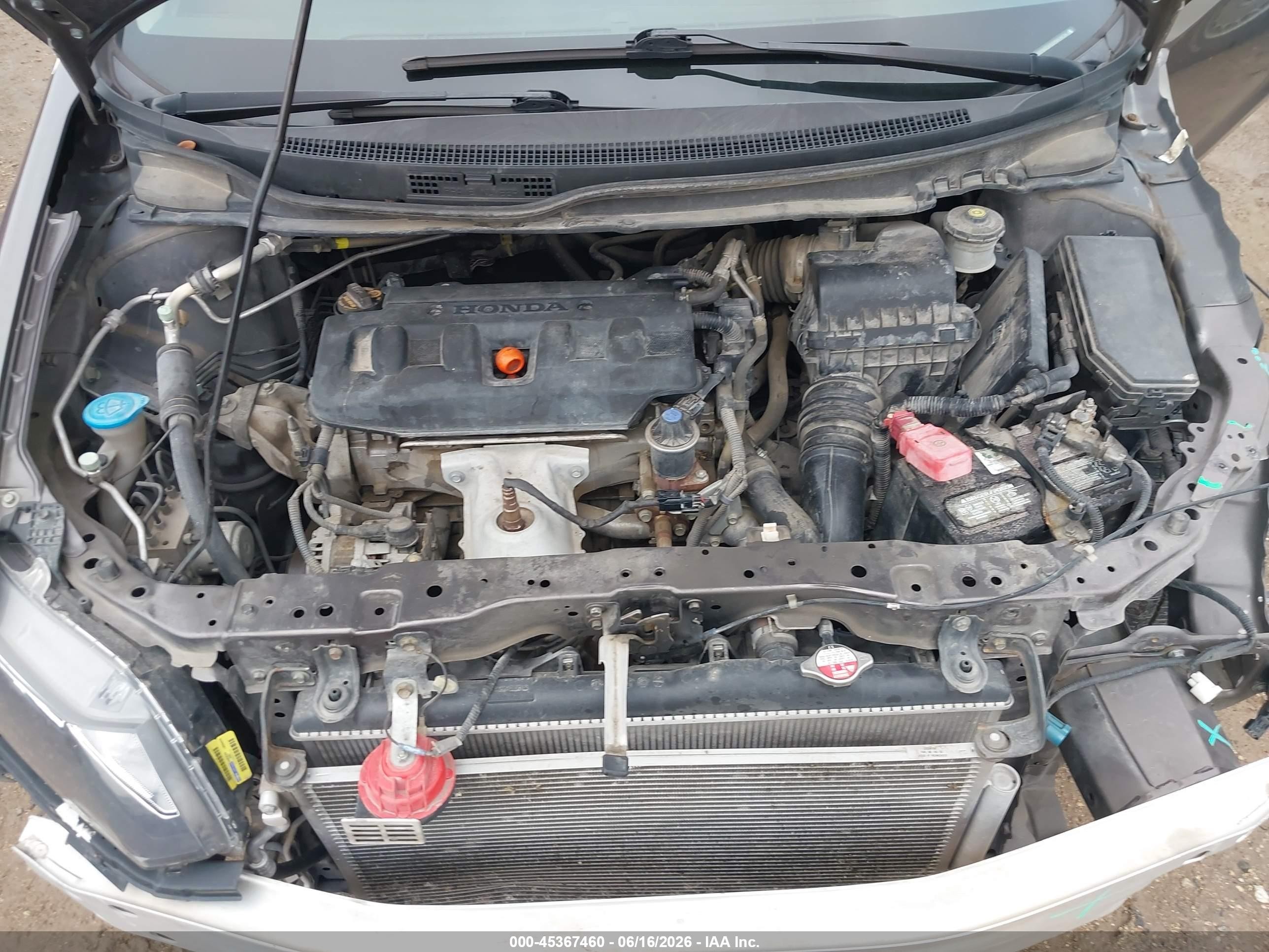2012 Honda Civic Lx Серый vin: 2HGFB2F5XCH541674