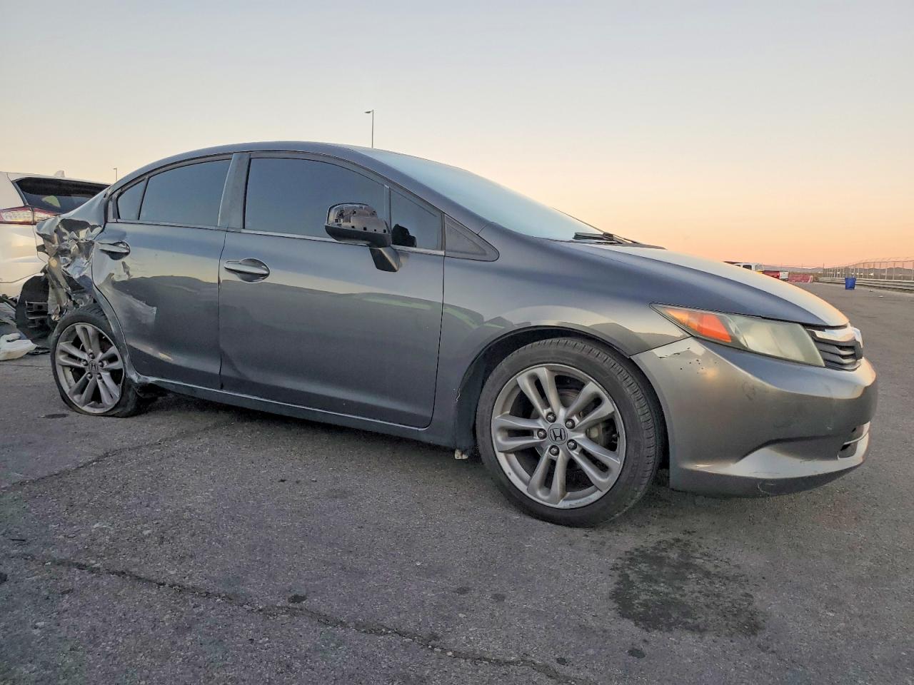 2012 Honda Civic Lx Charcoal vin: 2HGFB2F5XCH560774