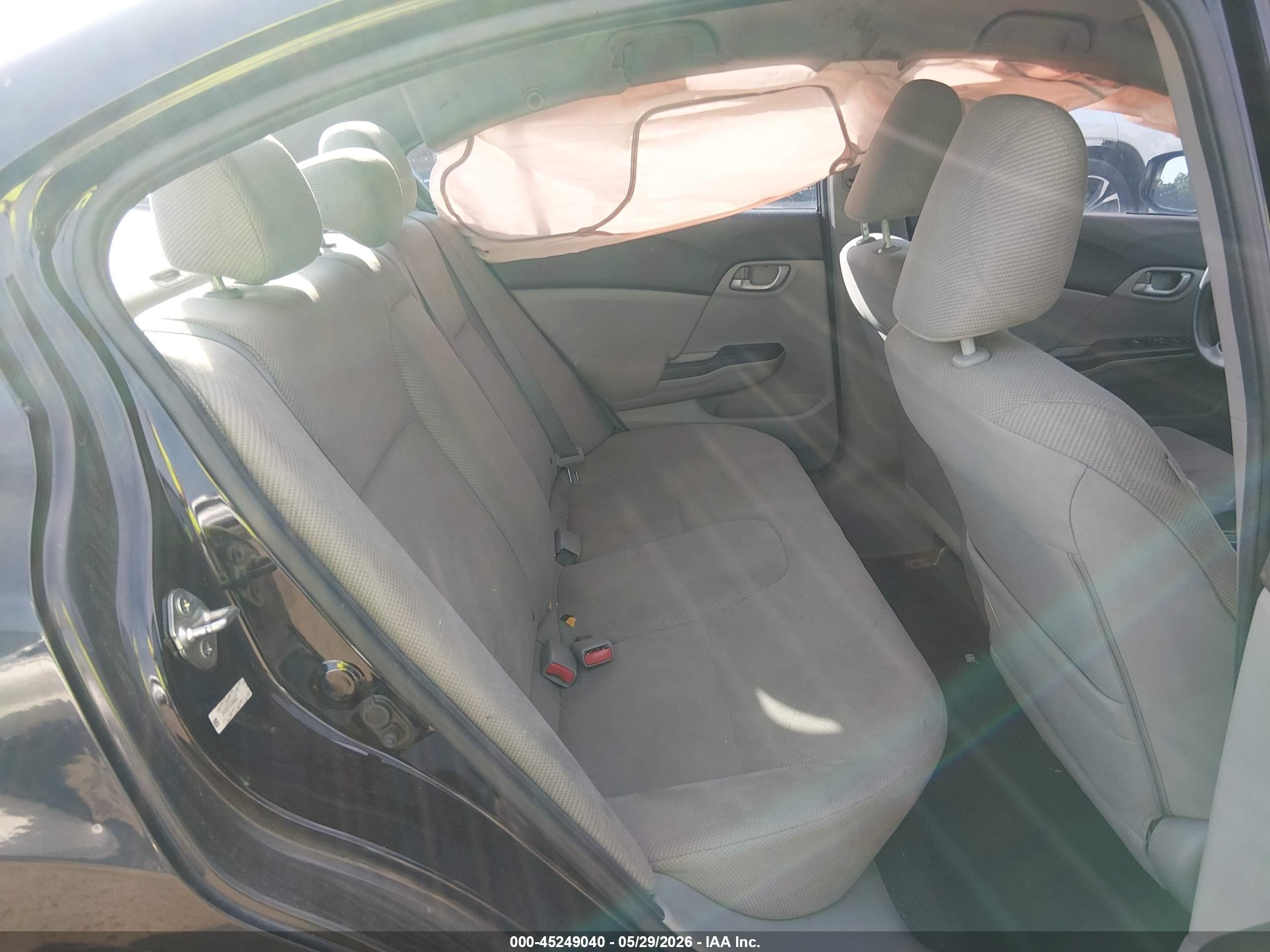 2012 Honda Civic Lx Black vin: 2HGFB2F5XCH564677