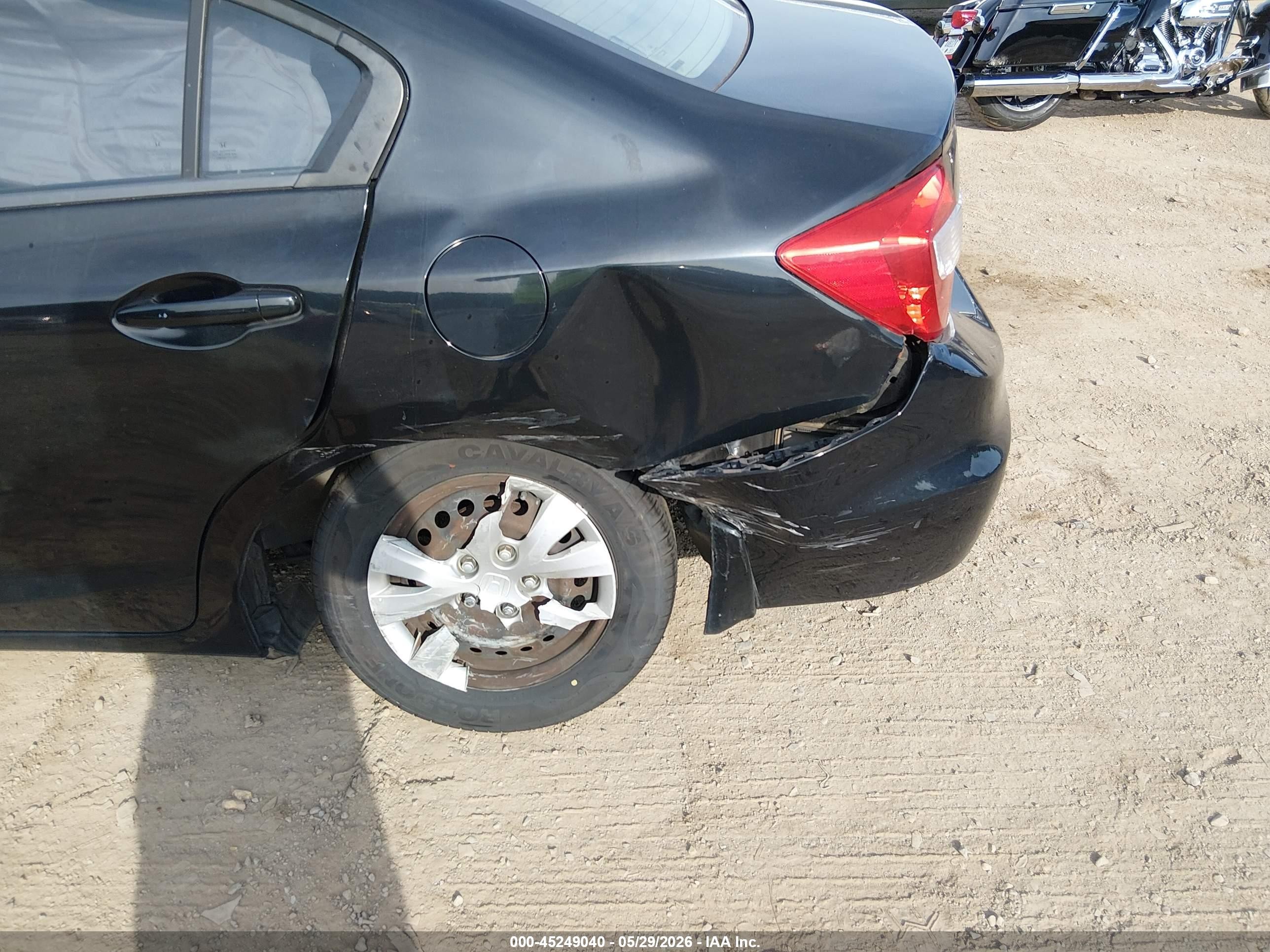2012 Honda Civic Lx Black vin: 2HGFB2F5XCH564677