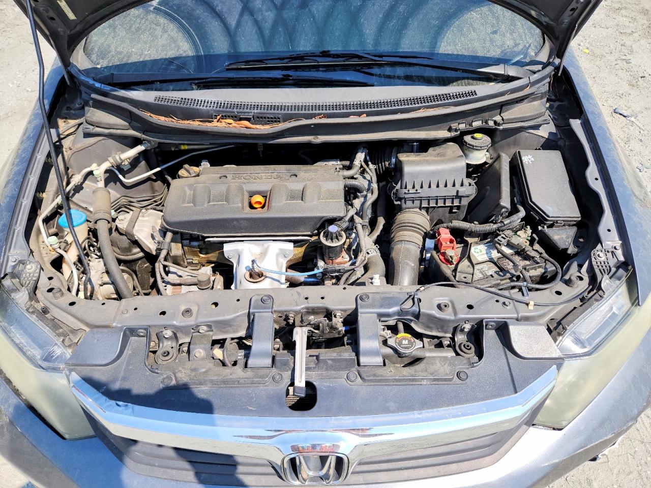 2012 Honda Civic Lx Gray vin: 2HGFB2F5XCH566591