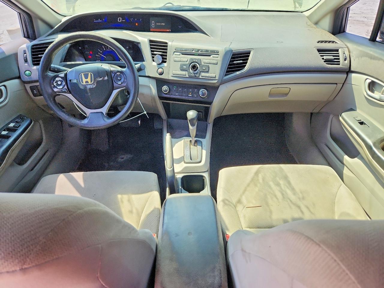 2012 Honda Civic Lx Gray vin: 2HGFB2F5XCH566591