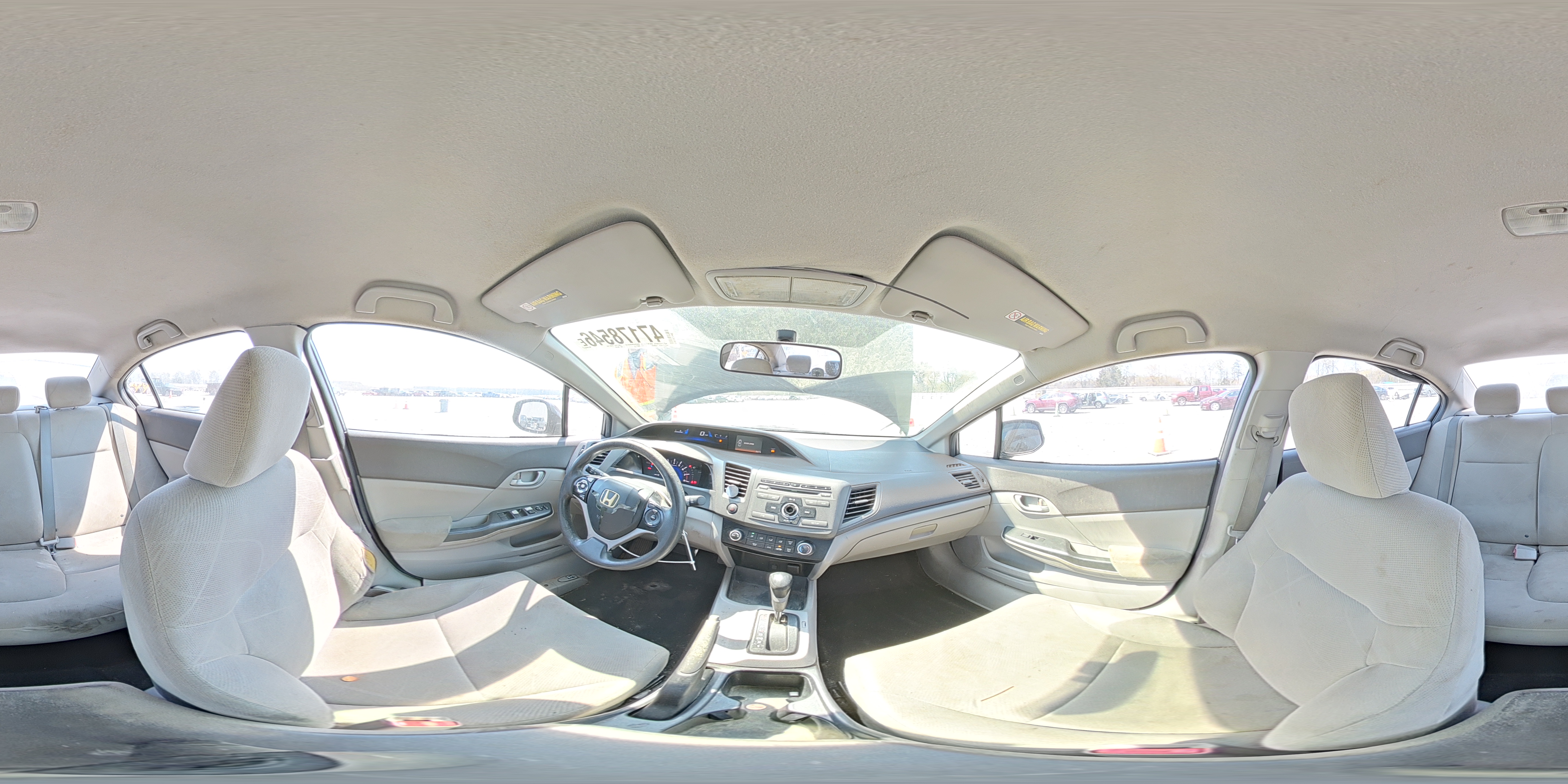 2012 Honda Civic Lx Gray vin: 2HGFB2F5XCH566591