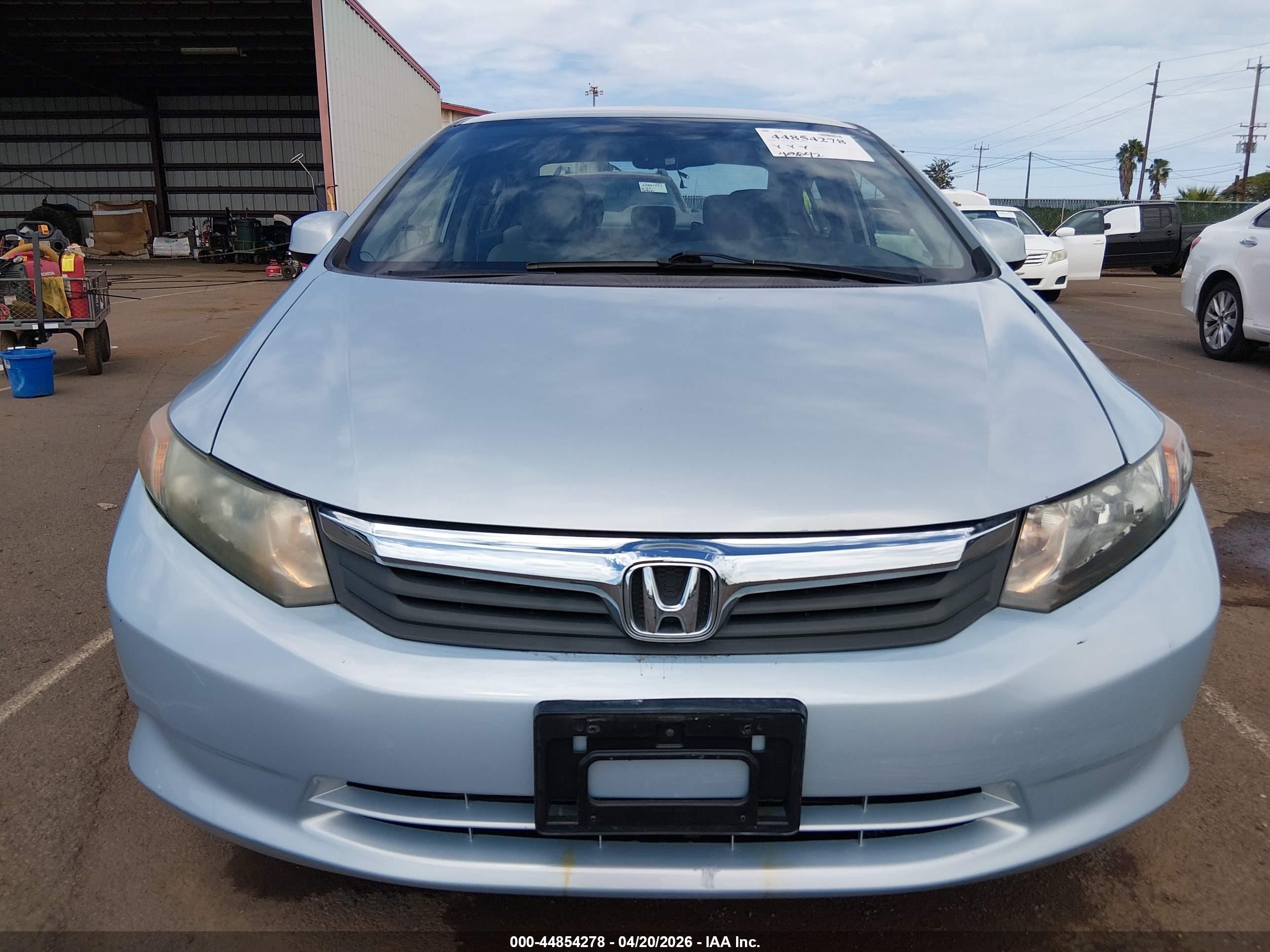 2012 Honda Civic Lx Blue vin: 2HGFB2F5XCH585576