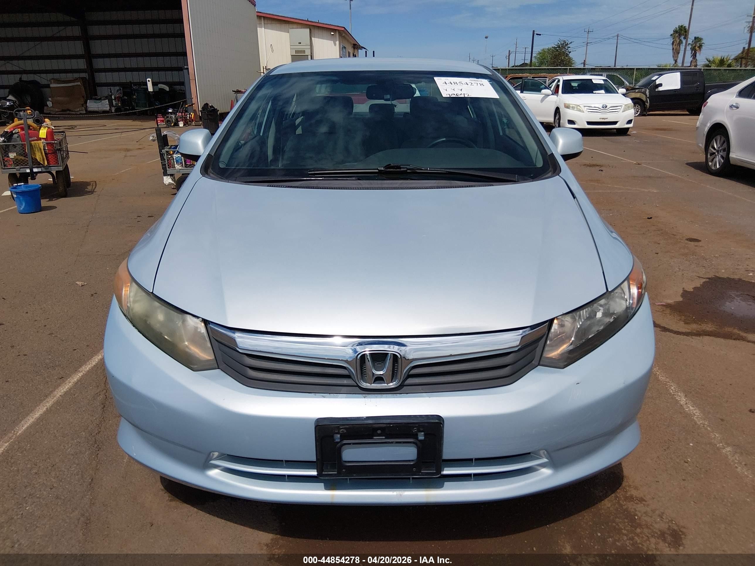 2012 Honda Civic Lx Blue vin: 2HGFB2F5XCH585576