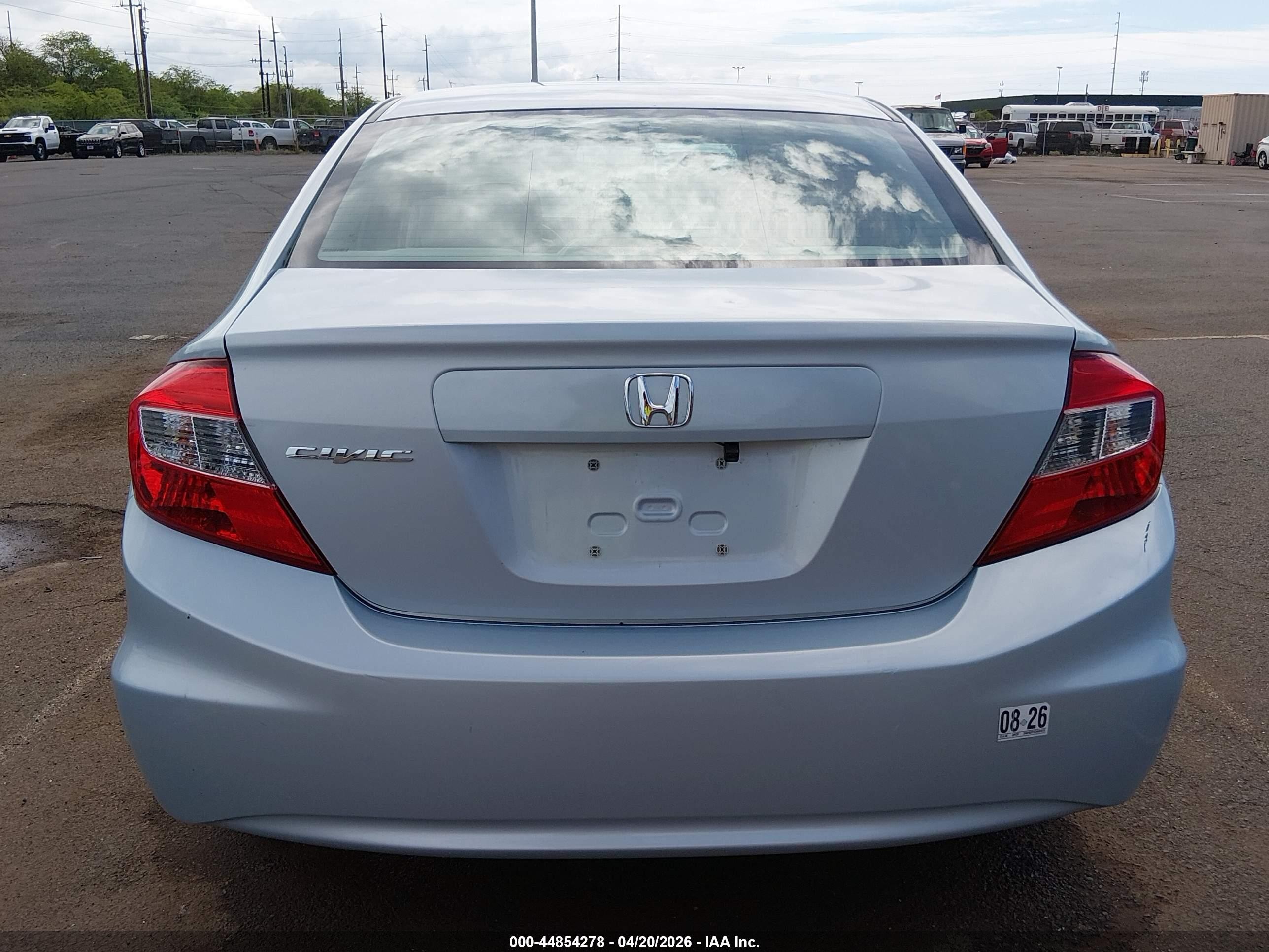 2012 Honda Civic Lx Blue vin: 2HGFB2F5XCH585576