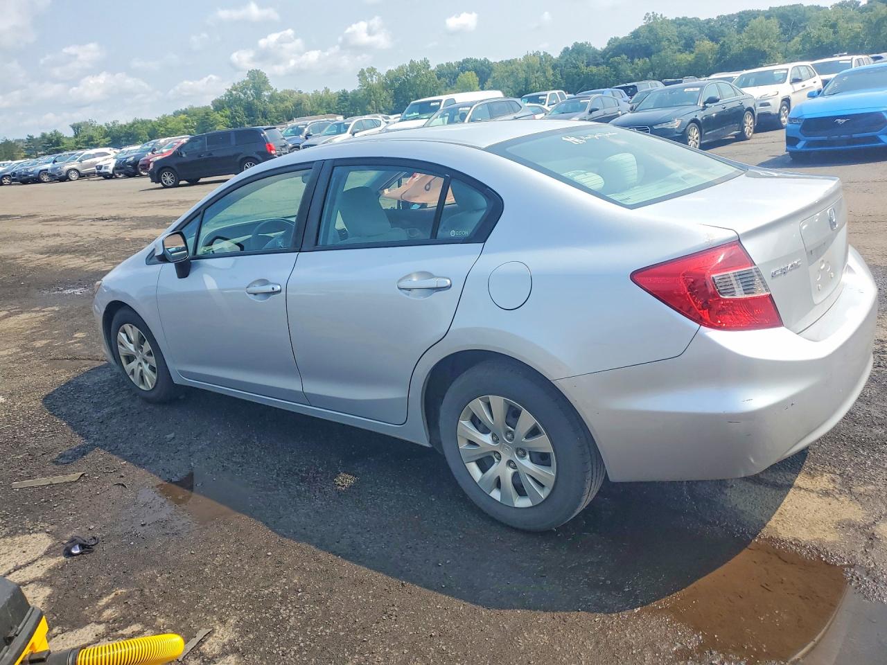 2012 Honda Civic Lx Silver vin: 2HGFB2F5XCH586484