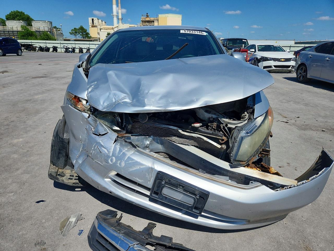 2012 Honda Civic Silver vin: 2HGFB2F5XCH588798