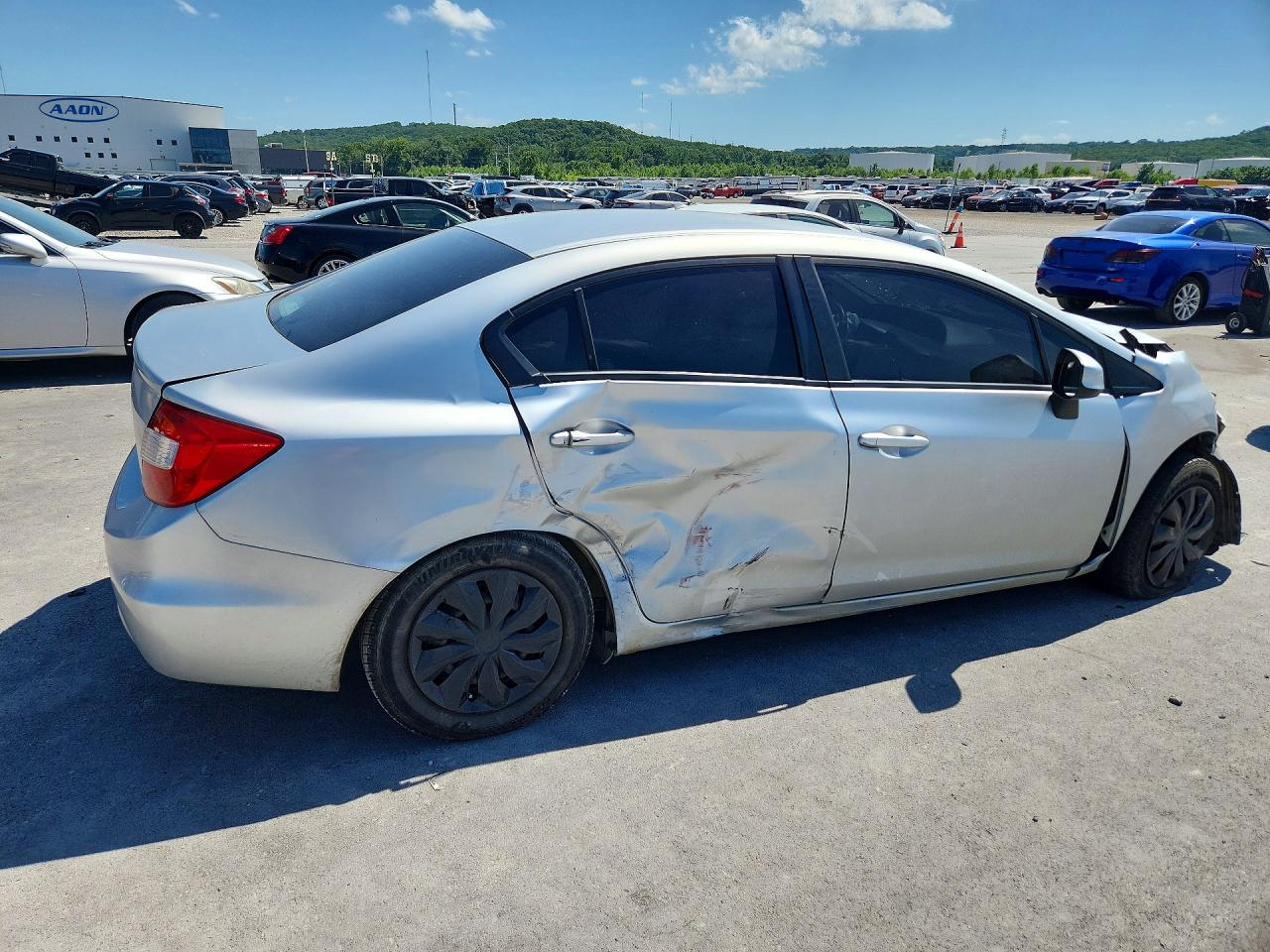 2012 Honda Civic Silver vin: 2HGFB2F5XCH588798