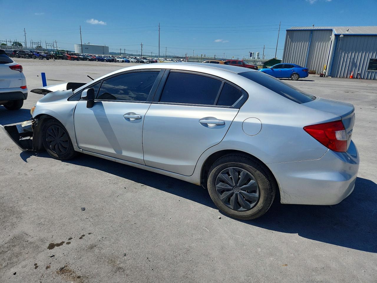 2012 Honda Civic Silver vin: 2HGFB2F5XCH588798