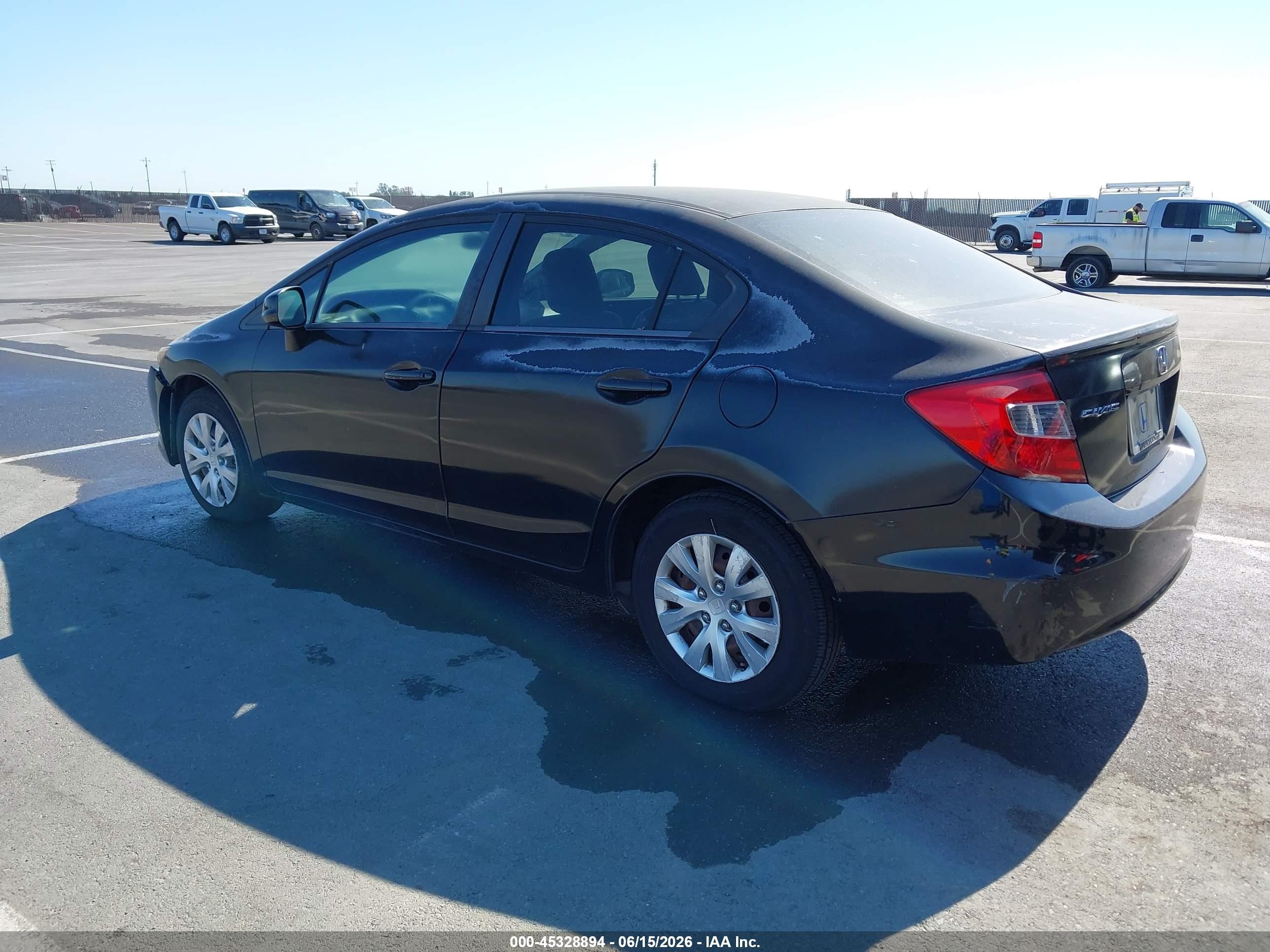 2012 Honda Civic Lx Черный vin: 2HGFB2F5XCH590664