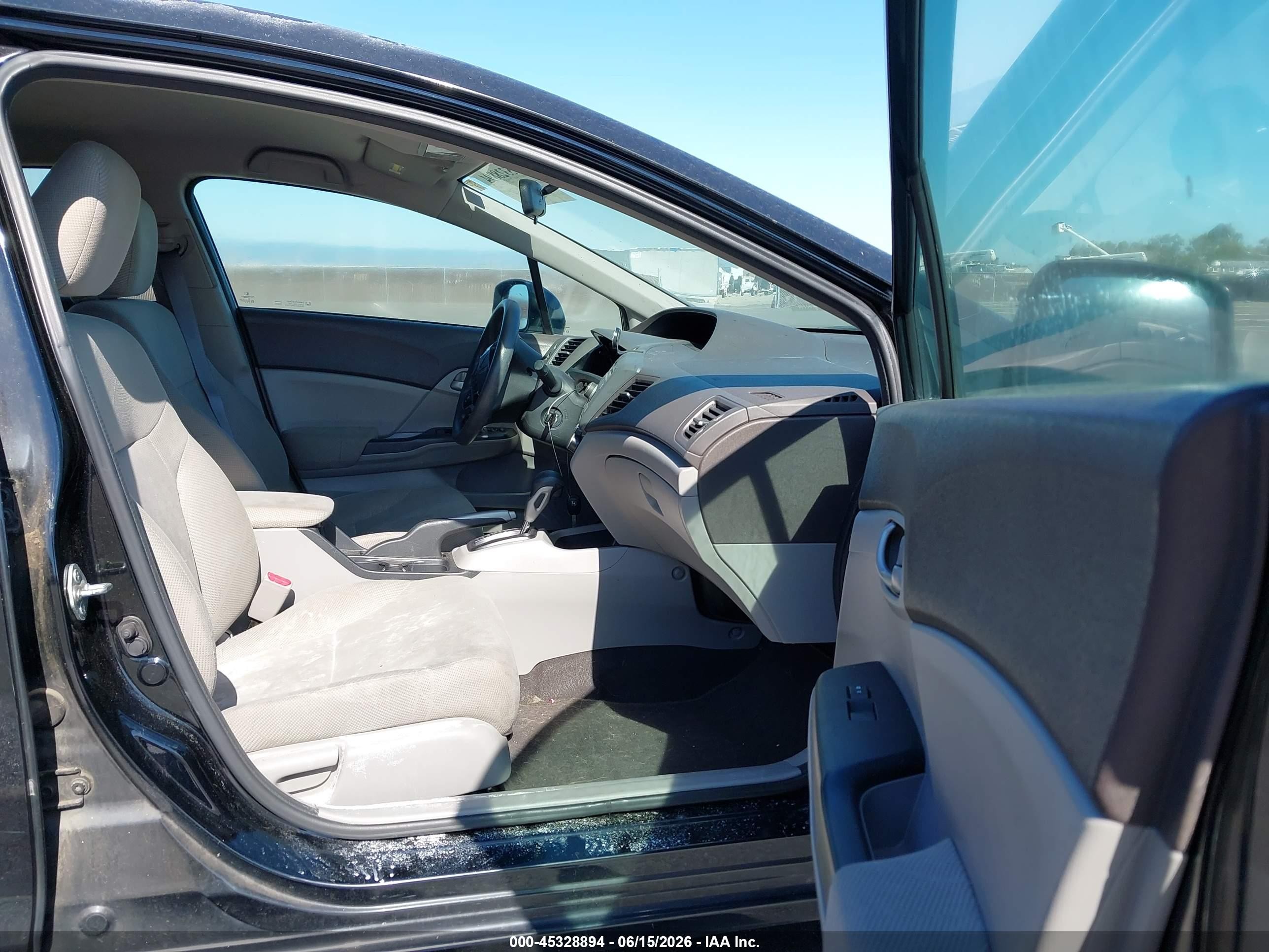 2012 Honda Civic Lx Черный vin: 2HGFB2F5XCH590664