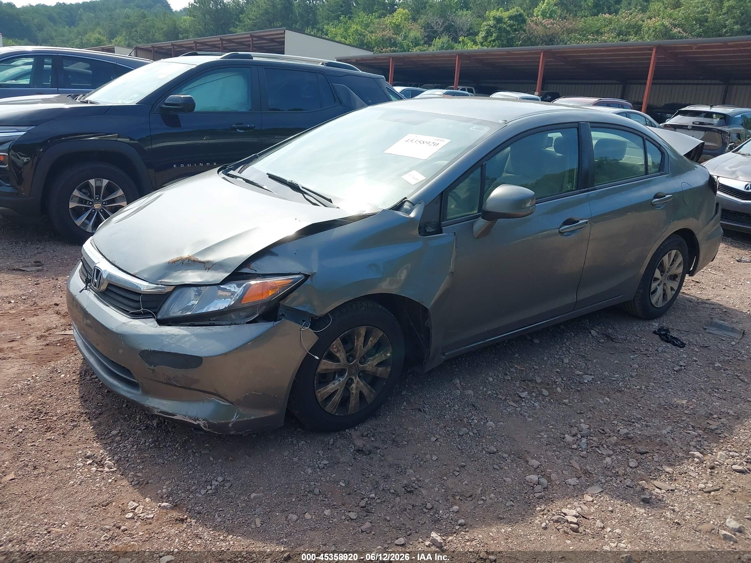 2012 Honda Civic Lx Black vin: 2HGFB2F5XCH591023
