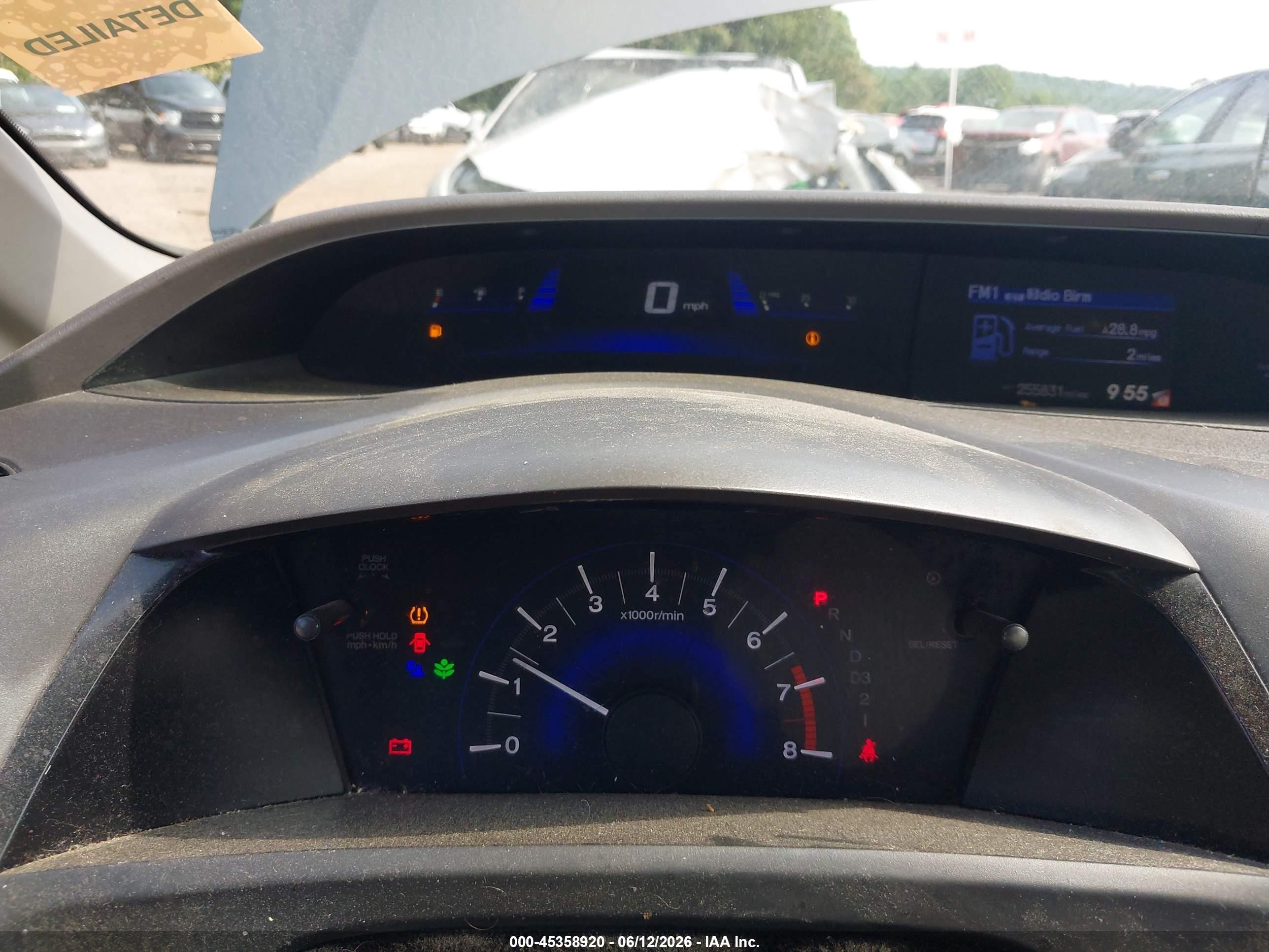 2012 Honda Civic Lx Black vin: 2HGFB2F5XCH591023