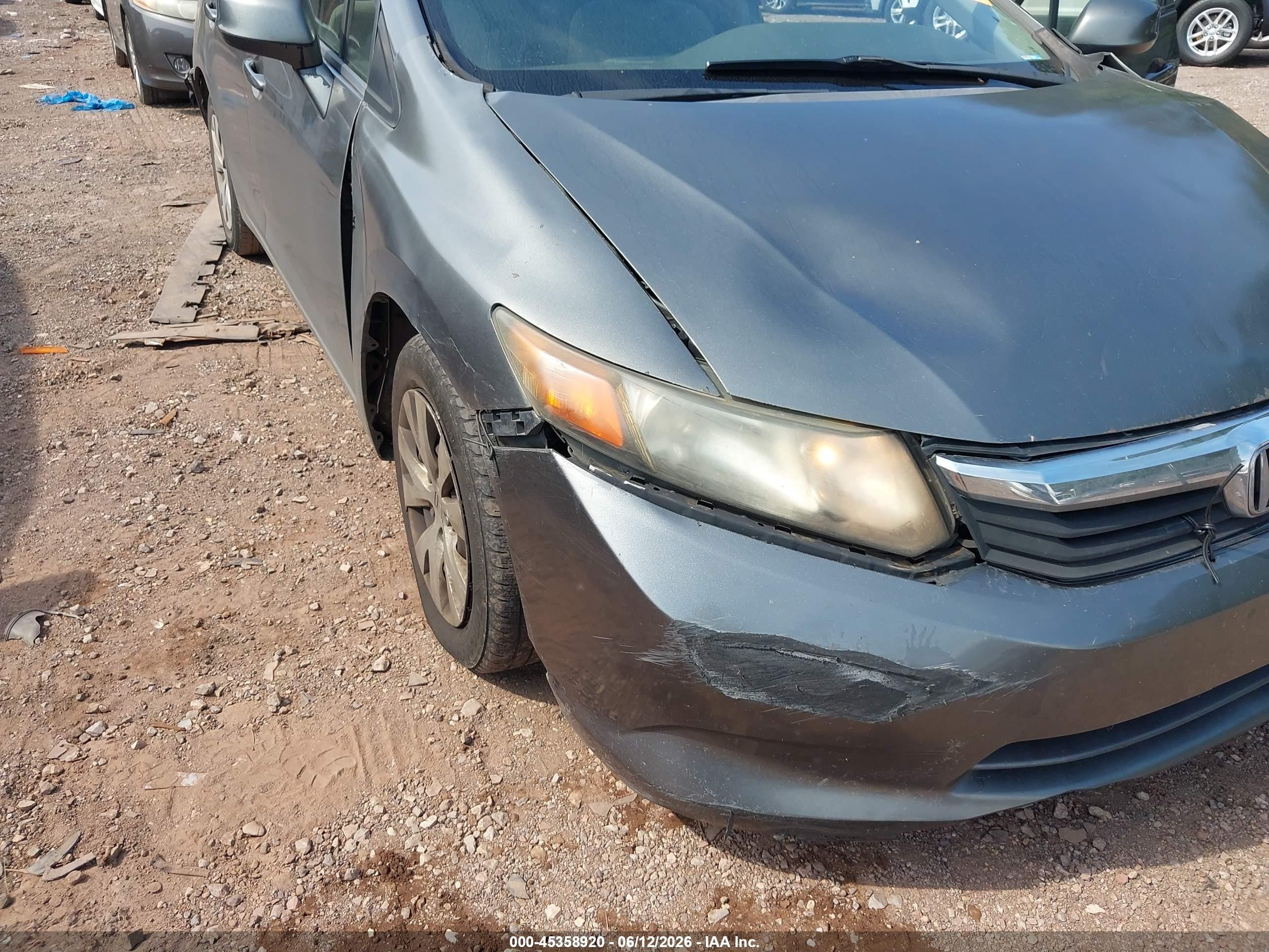2012 Honda Civic Lx Black vin: 2HGFB2F5XCH591023