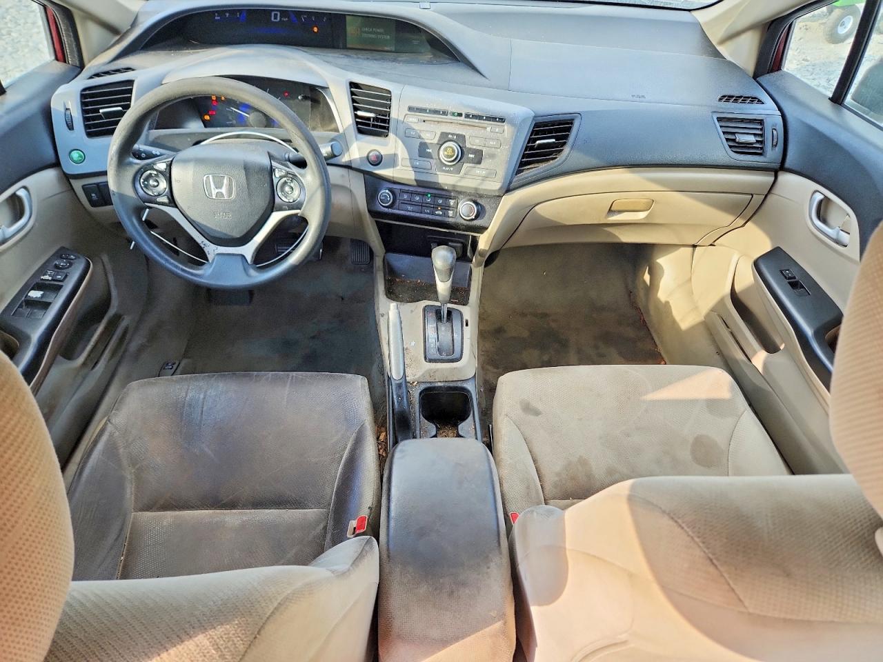 2012 Honda Civic Lx Burgundy vin: 2HGFB2F5XCH596223