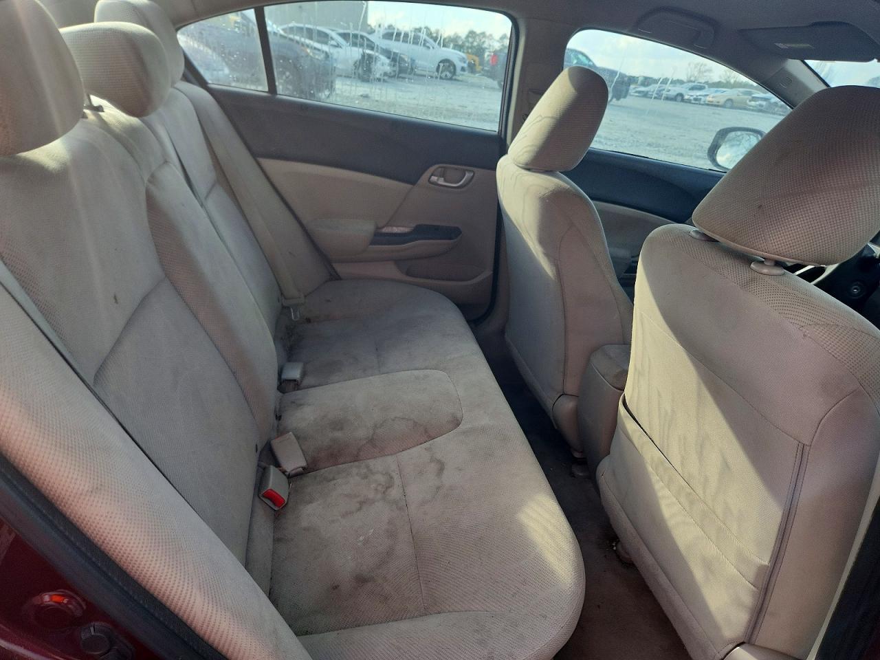 2012 Honda Civic Lx Burgundy vin: 2HGFB2F5XCH596223