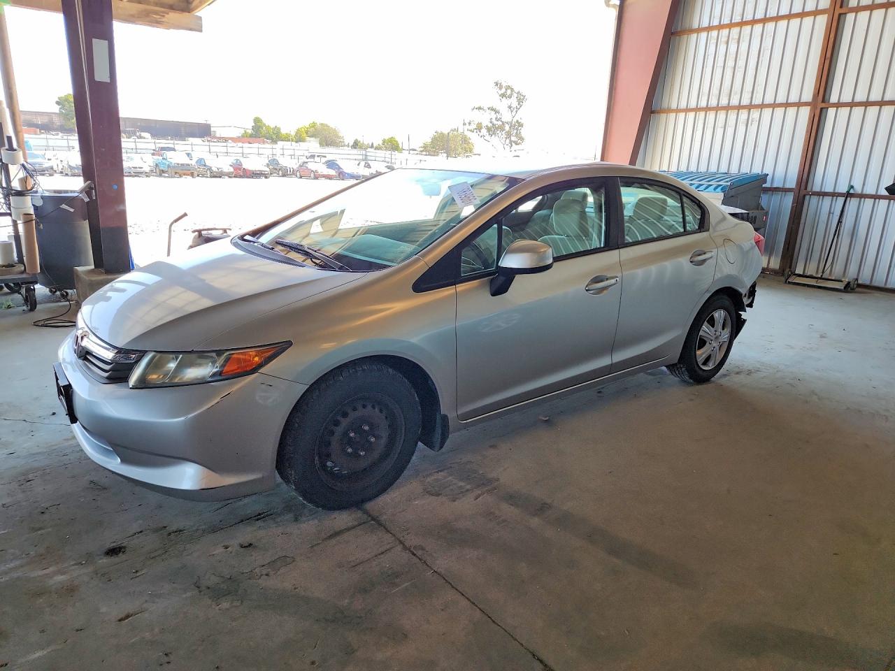 2012 Honda Civic Lx Silver vin: 2HGFB2F5XCH612758