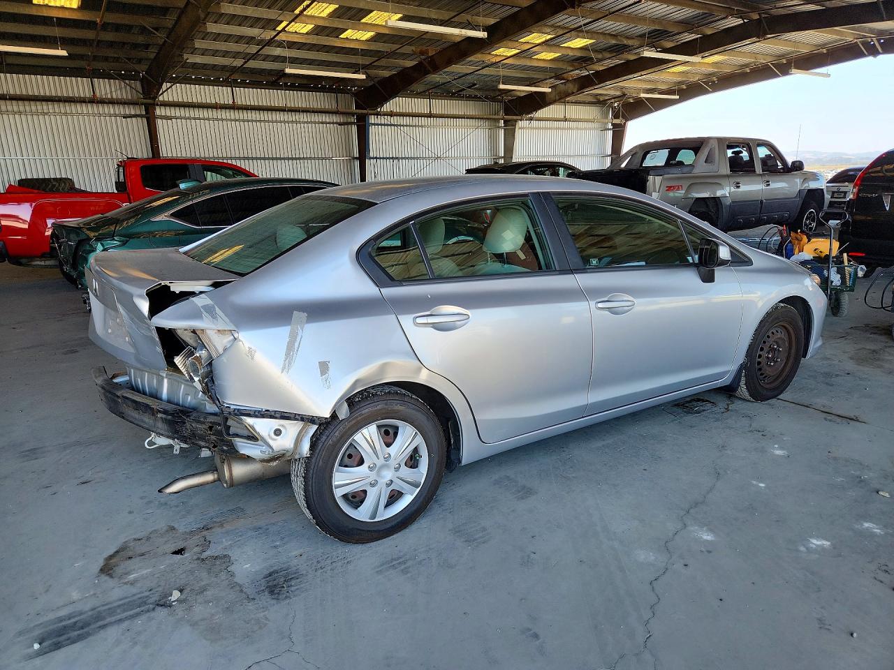 2012 Honda Civic Lx Серебряный vin: 2HGFB2F5XCH612758