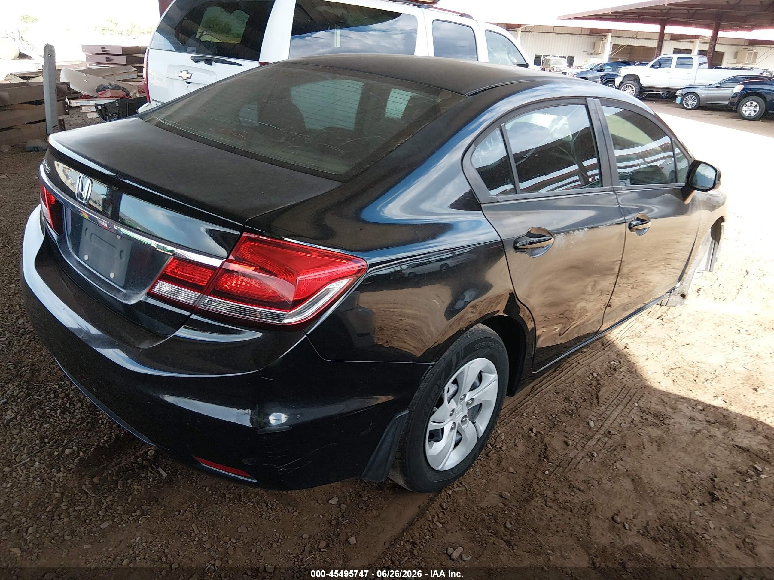 2013 Honda Civic Lx Black vin: 2HGFB2F5XDH524679