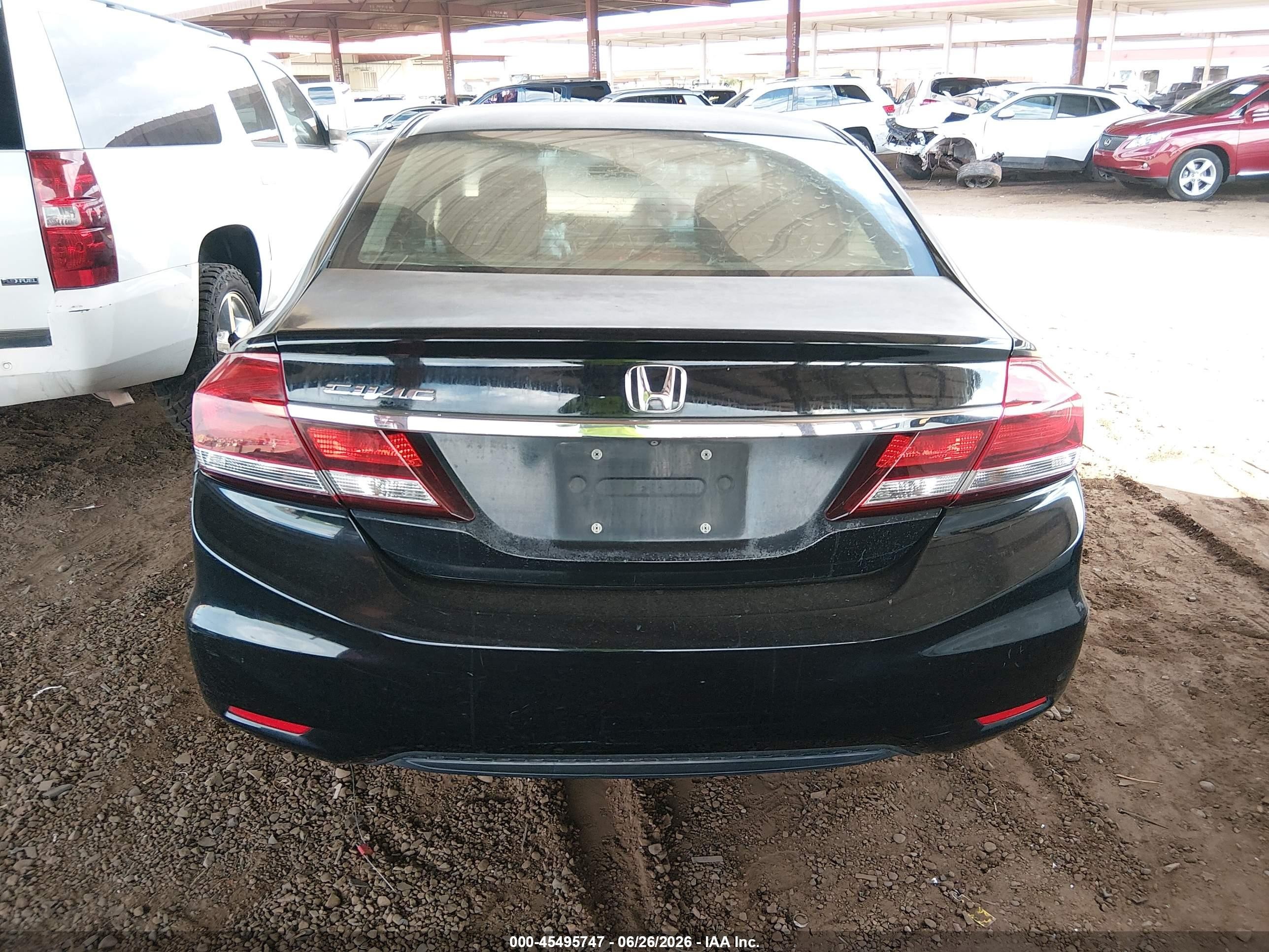 2013 Honda Civic Lx Black vin: 2HGFB2F5XDH524679