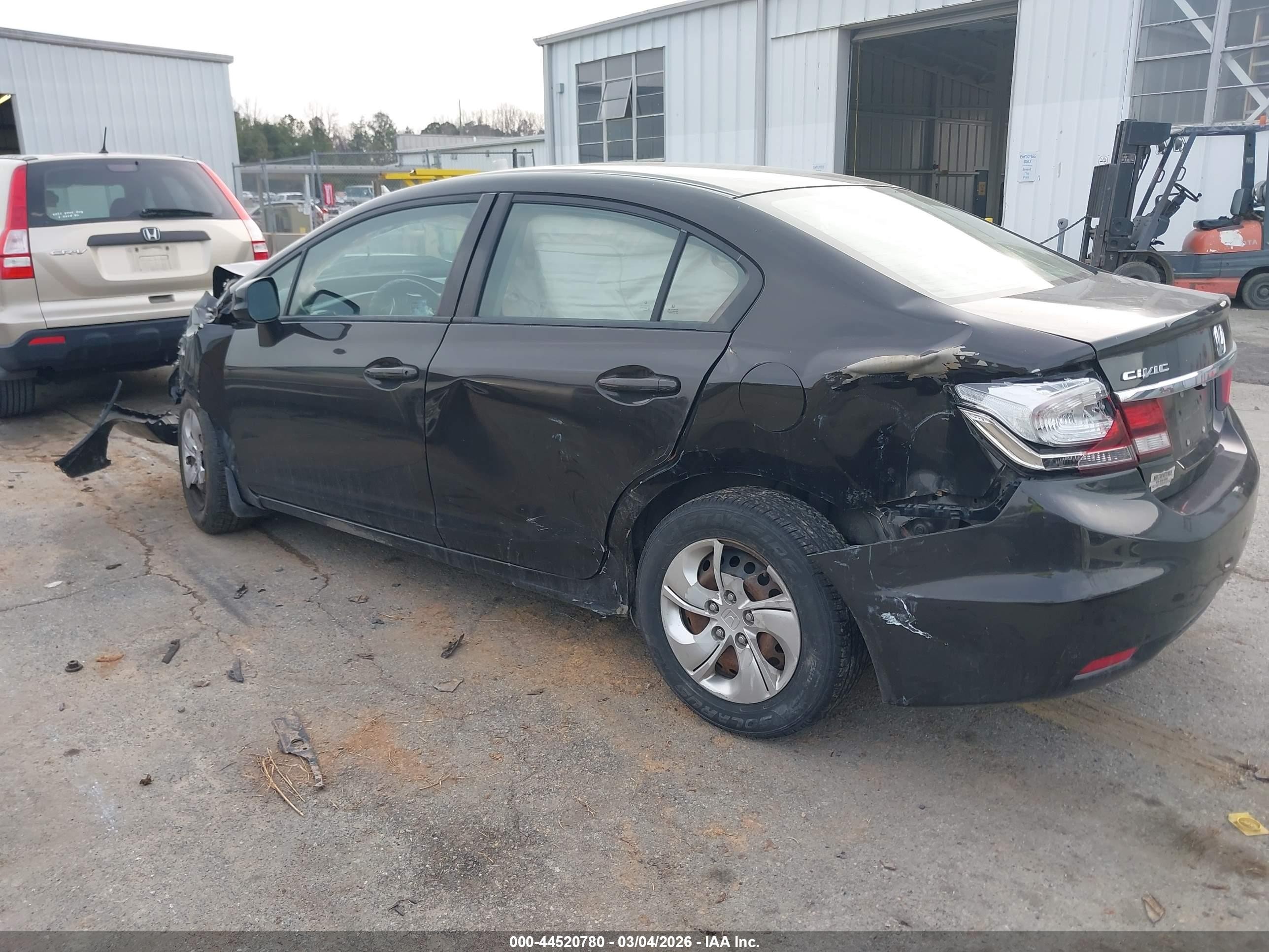 2013 Honda Civic Lx Черный vin: 2HGFB2F5XDH537125