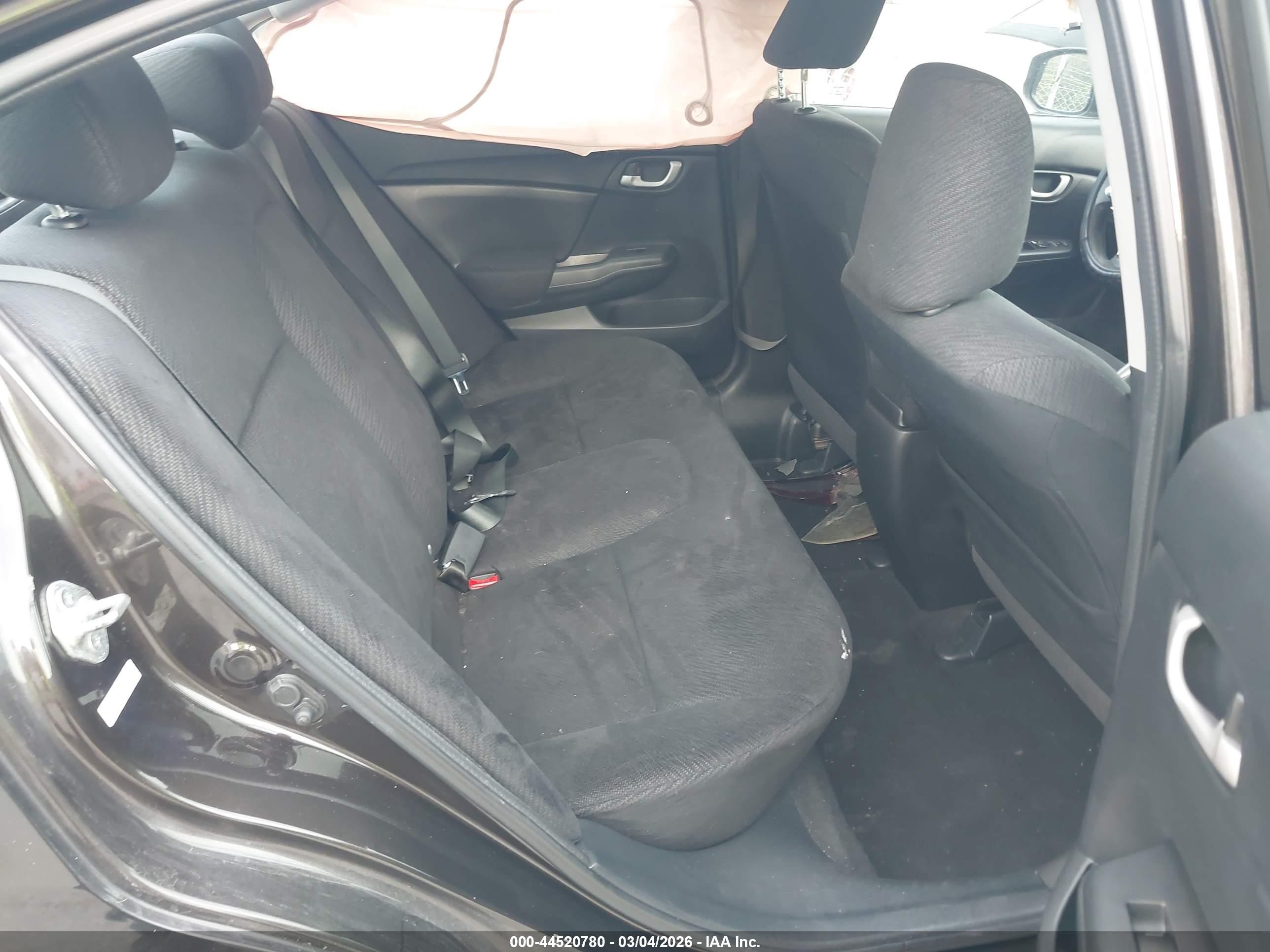 2013 Honda Civic Lx Черный vin: 2HGFB2F5XDH537125