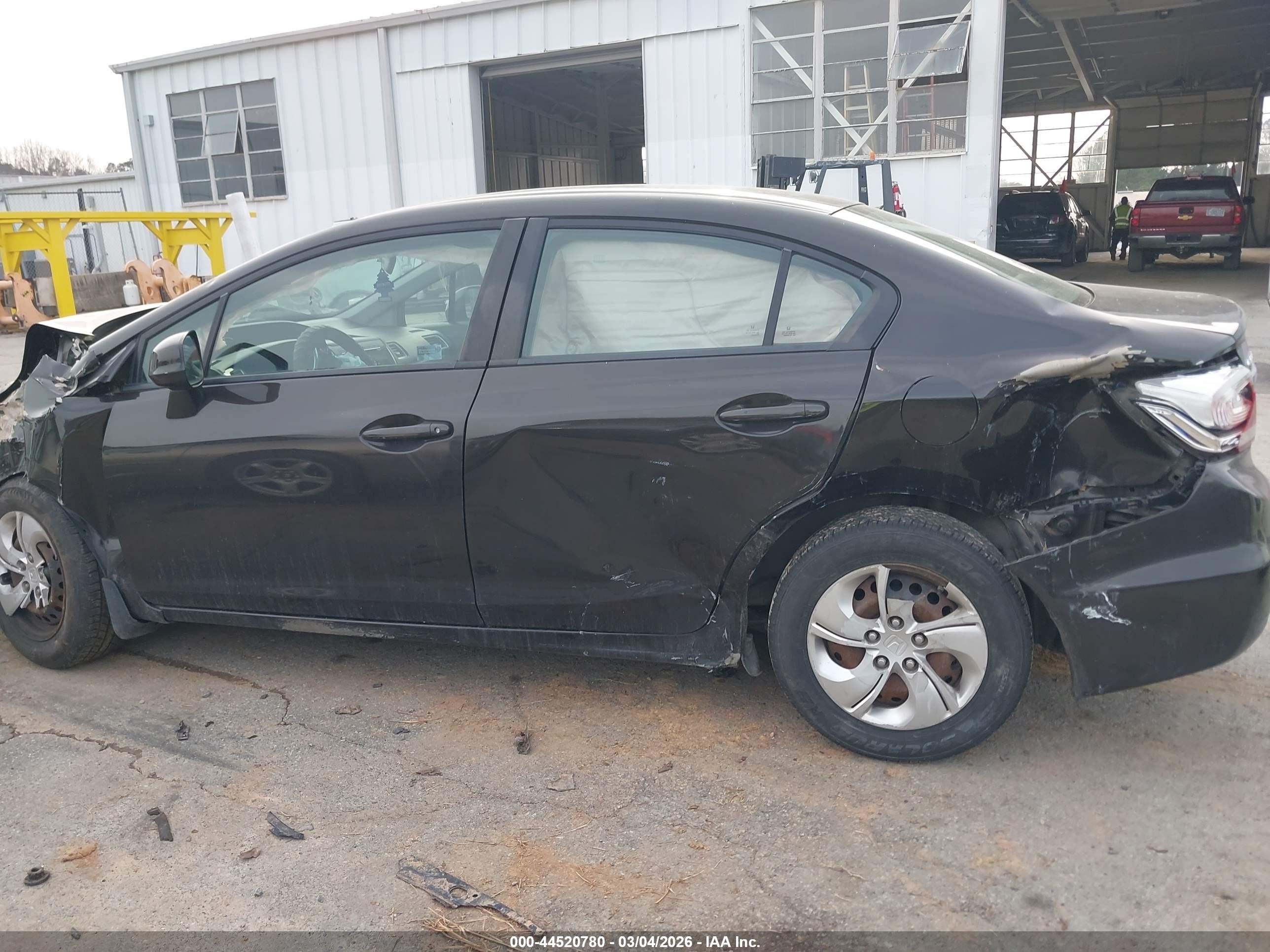 2013 Honda Civic Lx Черный vin: 2HGFB2F5XDH537125