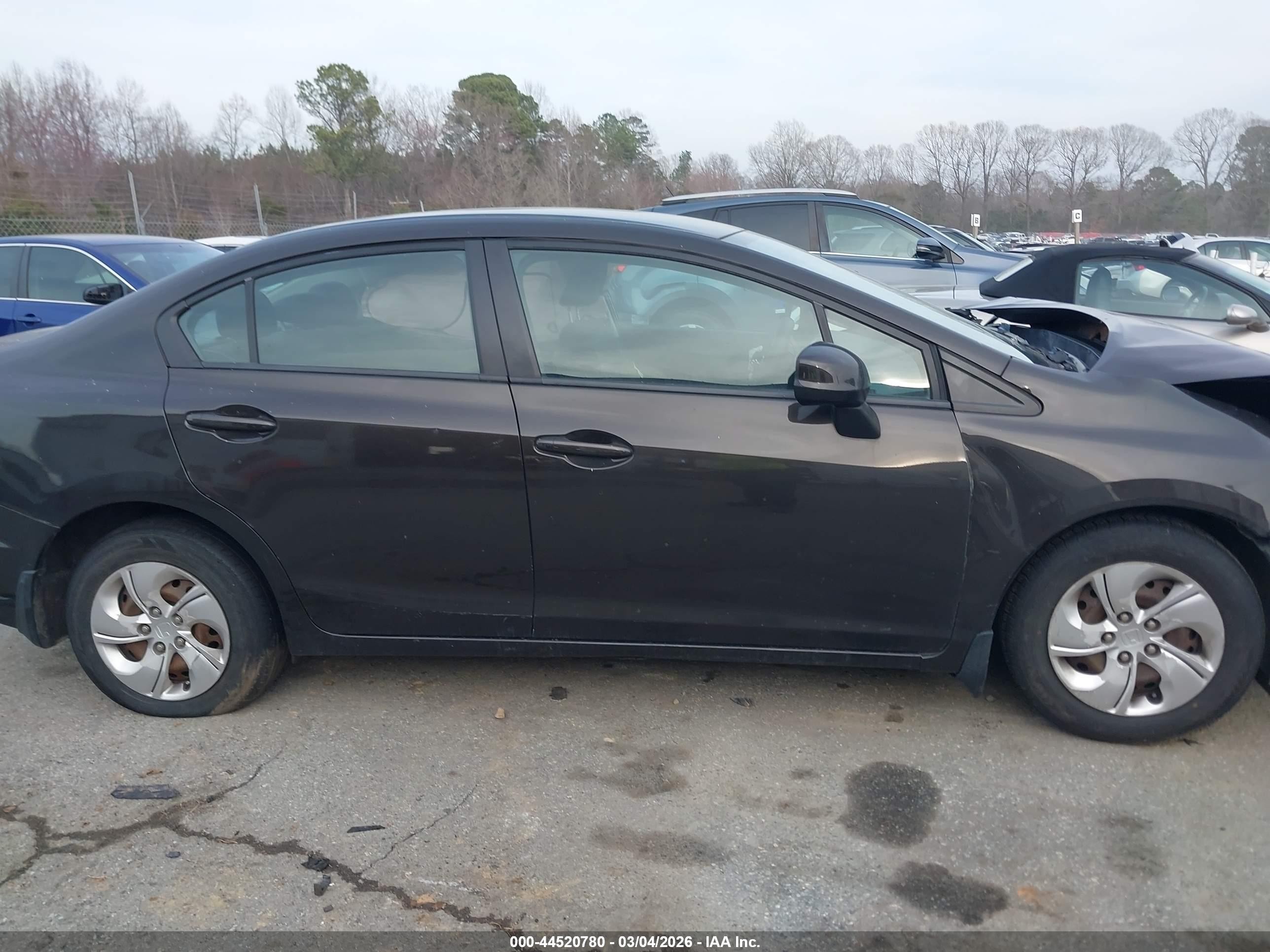 2013 Honda Civic Lx Черный vin: 2HGFB2F5XDH537125