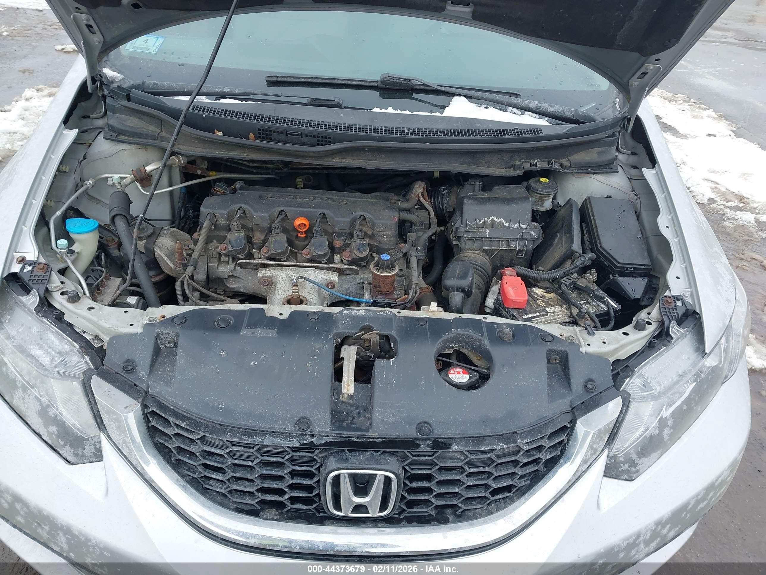 2013 Honda Civic Lx Silver vin: 2HGFB2F5XDH538906