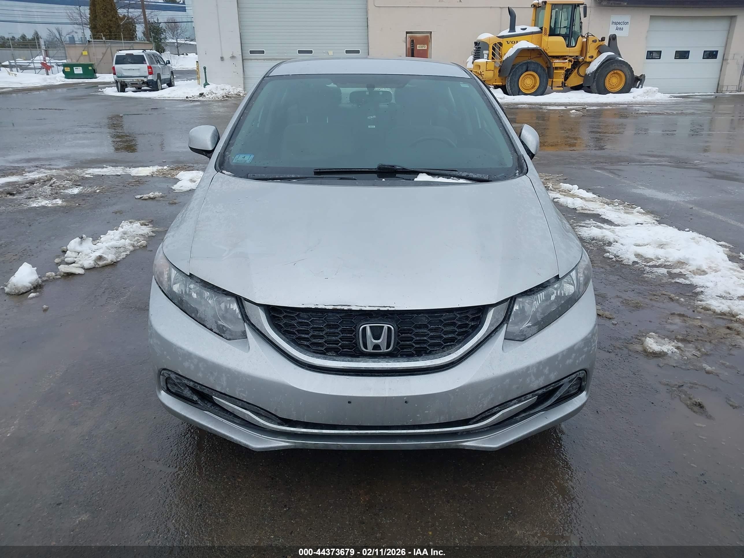 2013 Honda Civic Lx Silver vin: 2HGFB2F5XDH538906