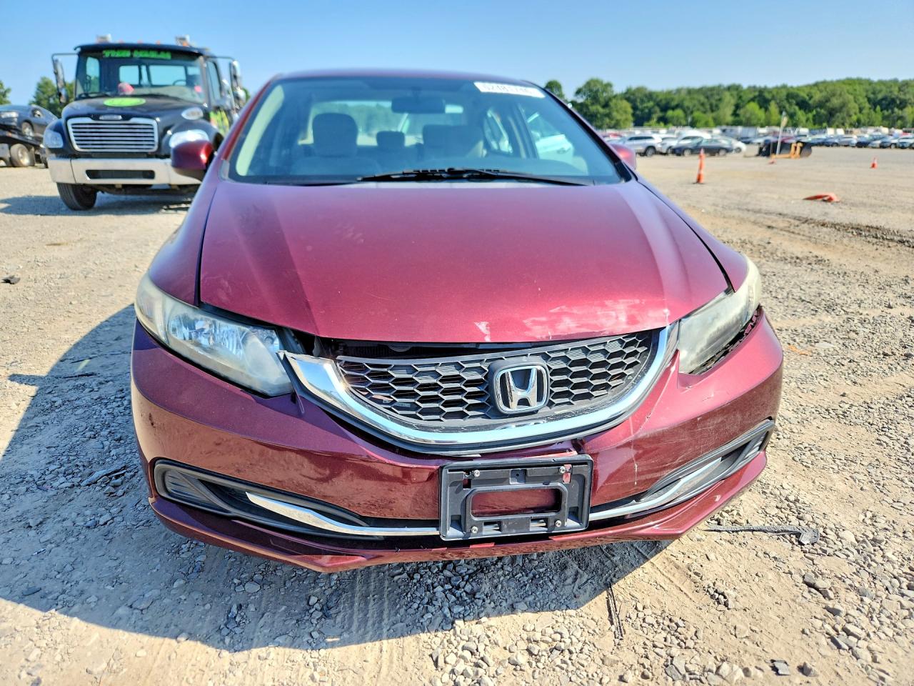 2013 Honda Civic Lx Burgundy vin: 2HGFB2F5XDH543748