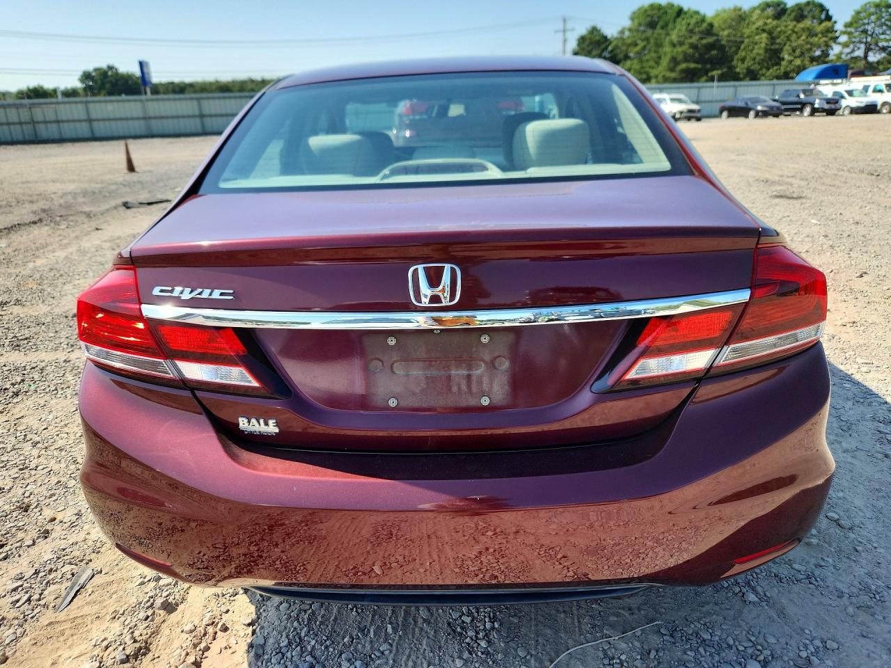 2013 Honda Civic Lx Burgundy vin: 2HGFB2F5XDH543748