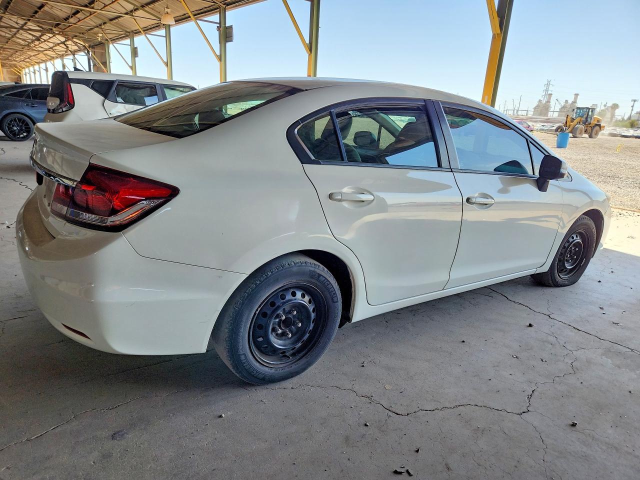 2013 Honda Civic Lx White vin: 2HGFB2F5XDH556600