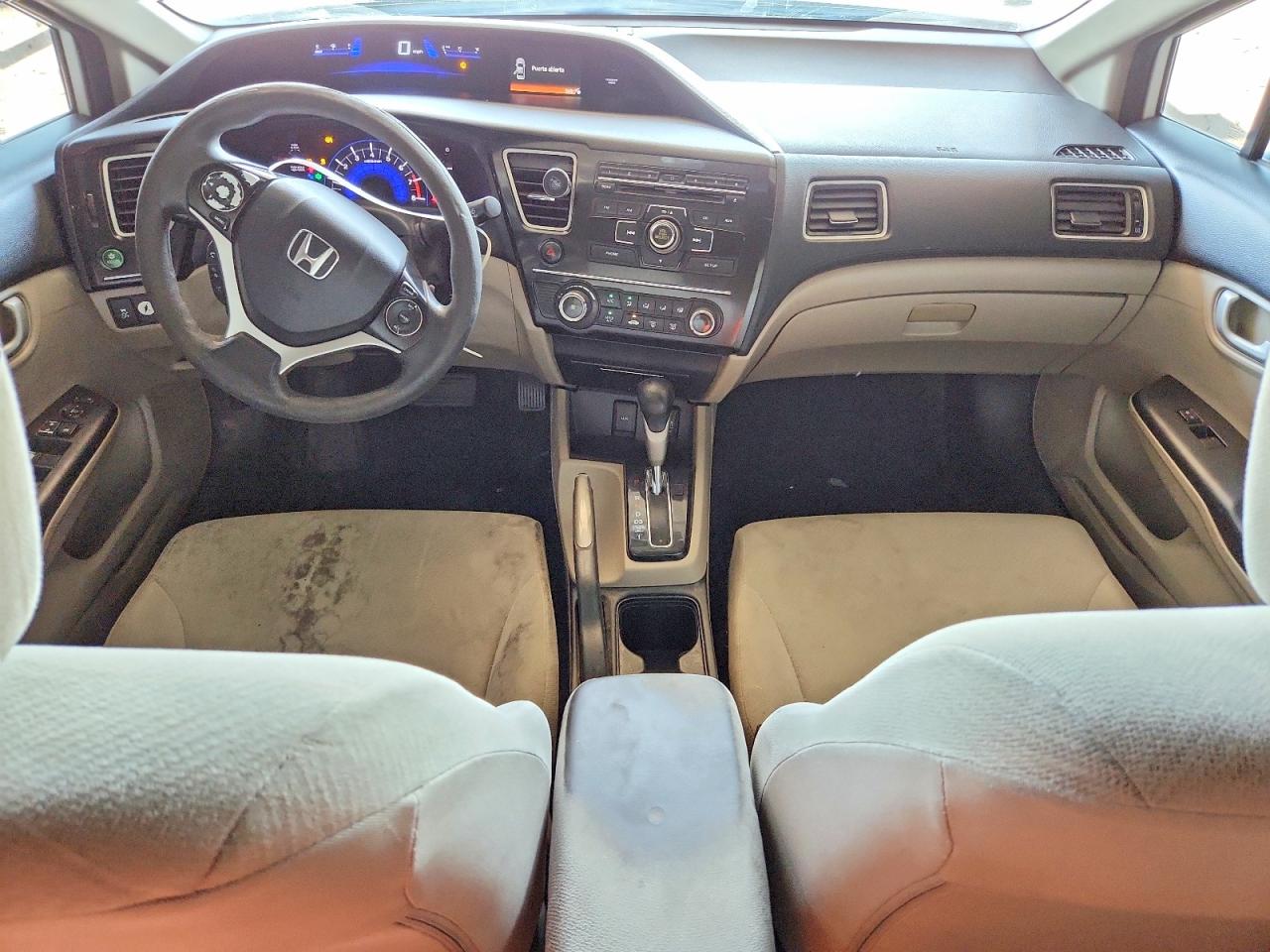 2013 Honda Civic Lx White vin: 2HGFB2F5XDH556600