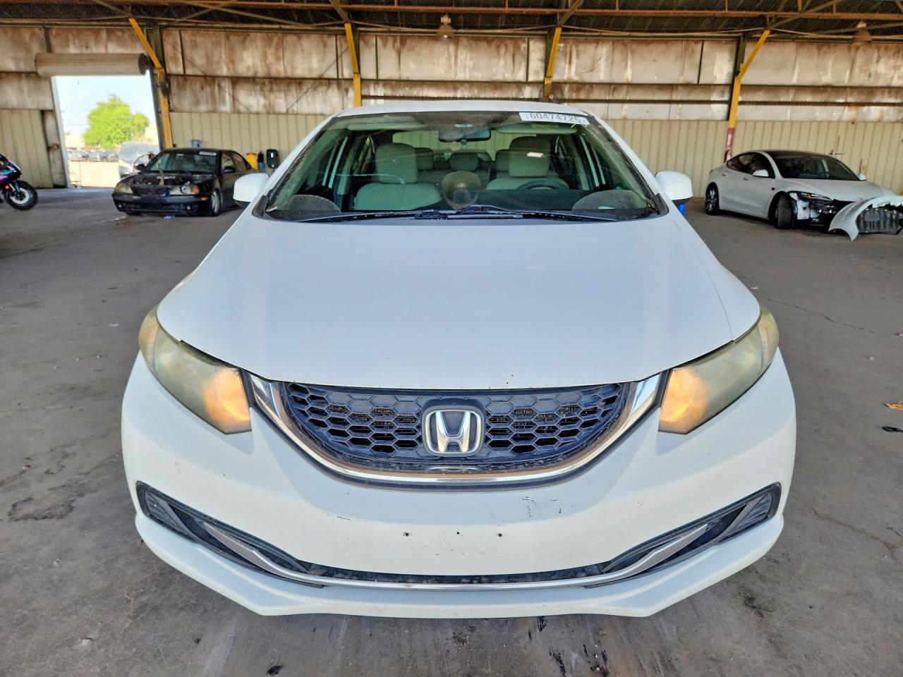 2013 Honda Civic Lx White vin: 2HGFB2F5XDH556600