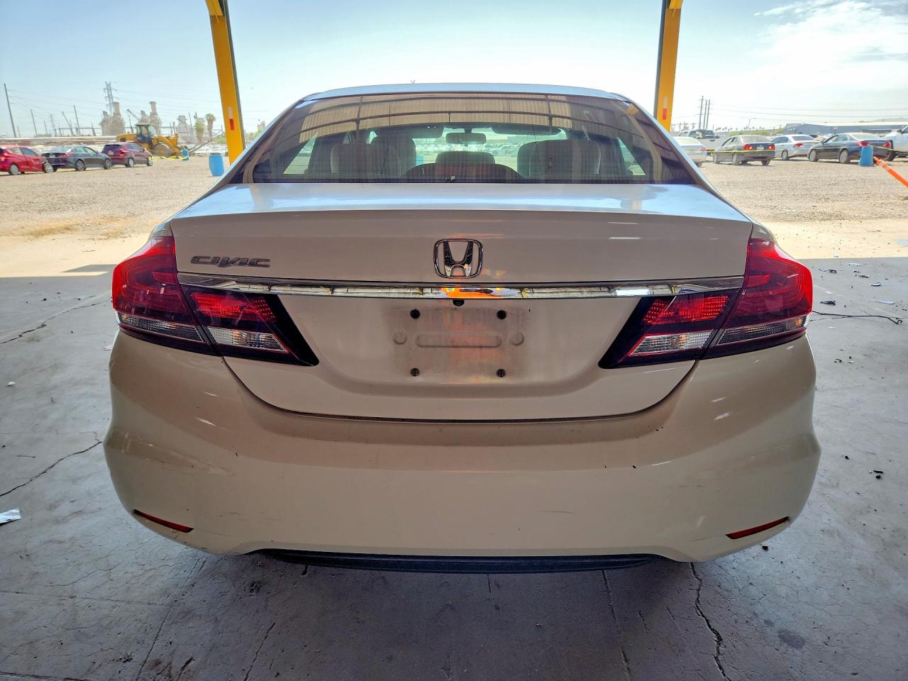 2013 Honda Civic Lx White vin: 2HGFB2F5XDH556600
