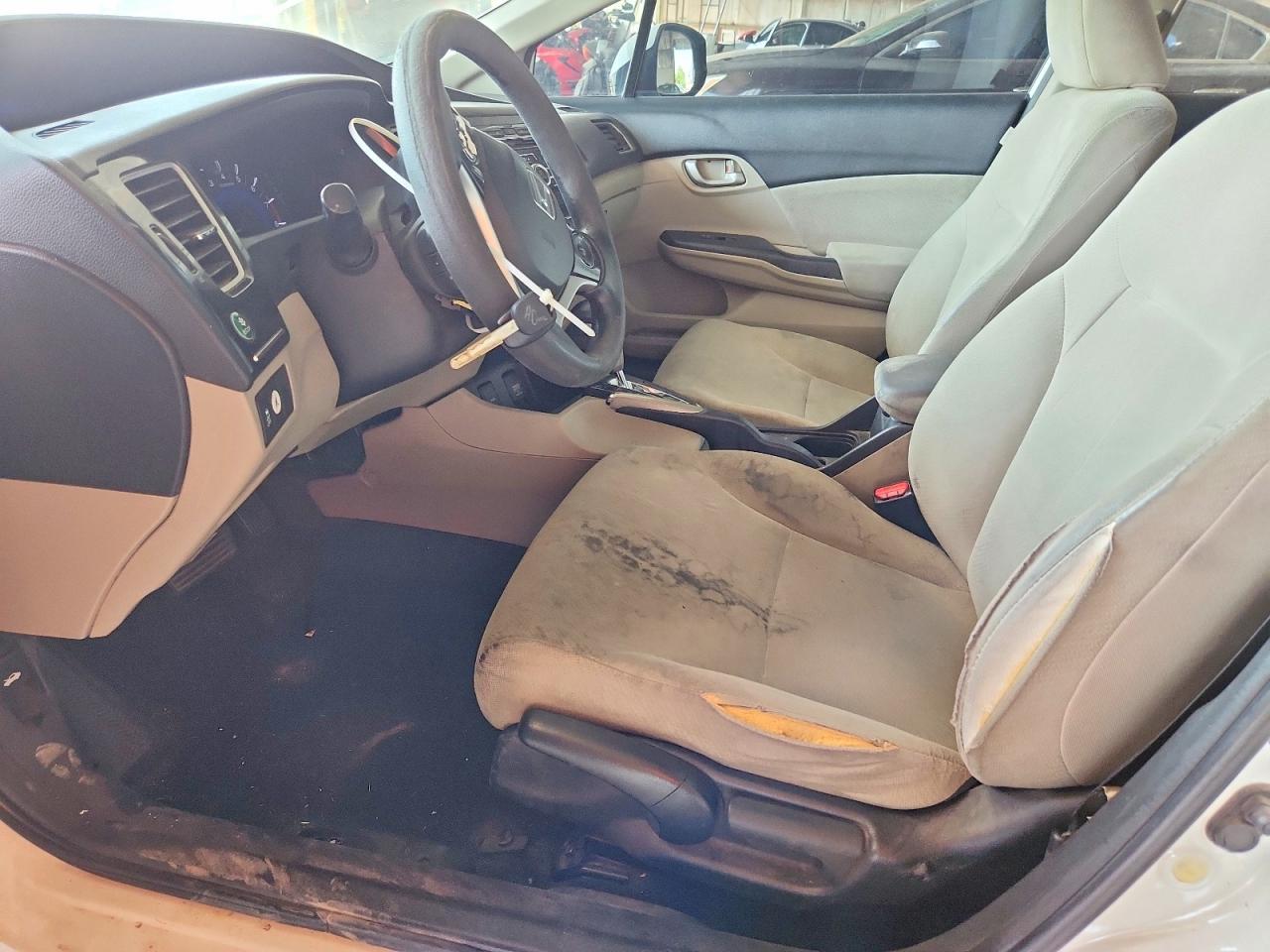 2013 Honda Civic Lx White vin: 2HGFB2F5XDH556600